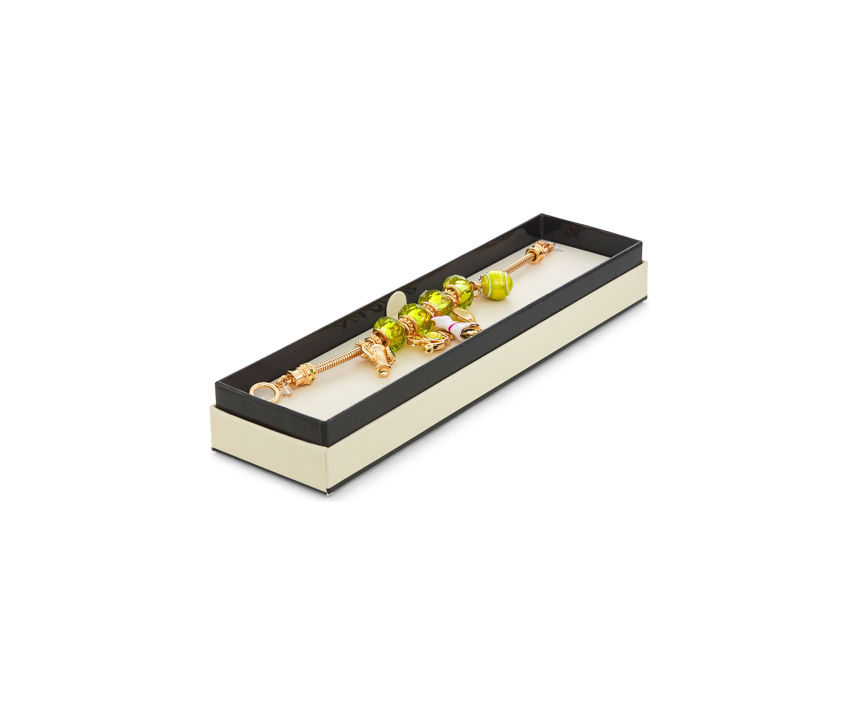 Gold Tone Multi Tennis Slider Bracelet