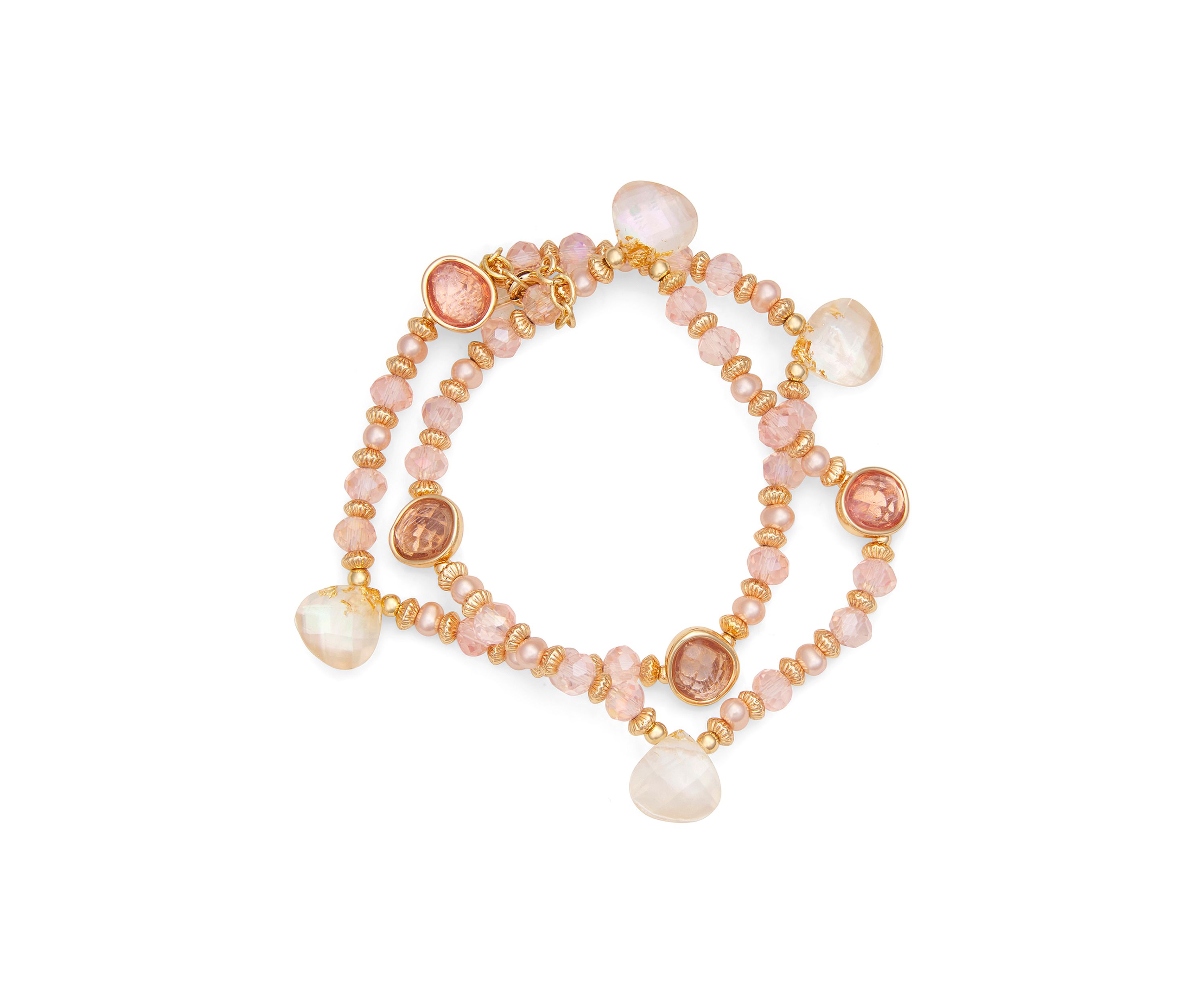 Multi Abalone Stretch Bracelet Set