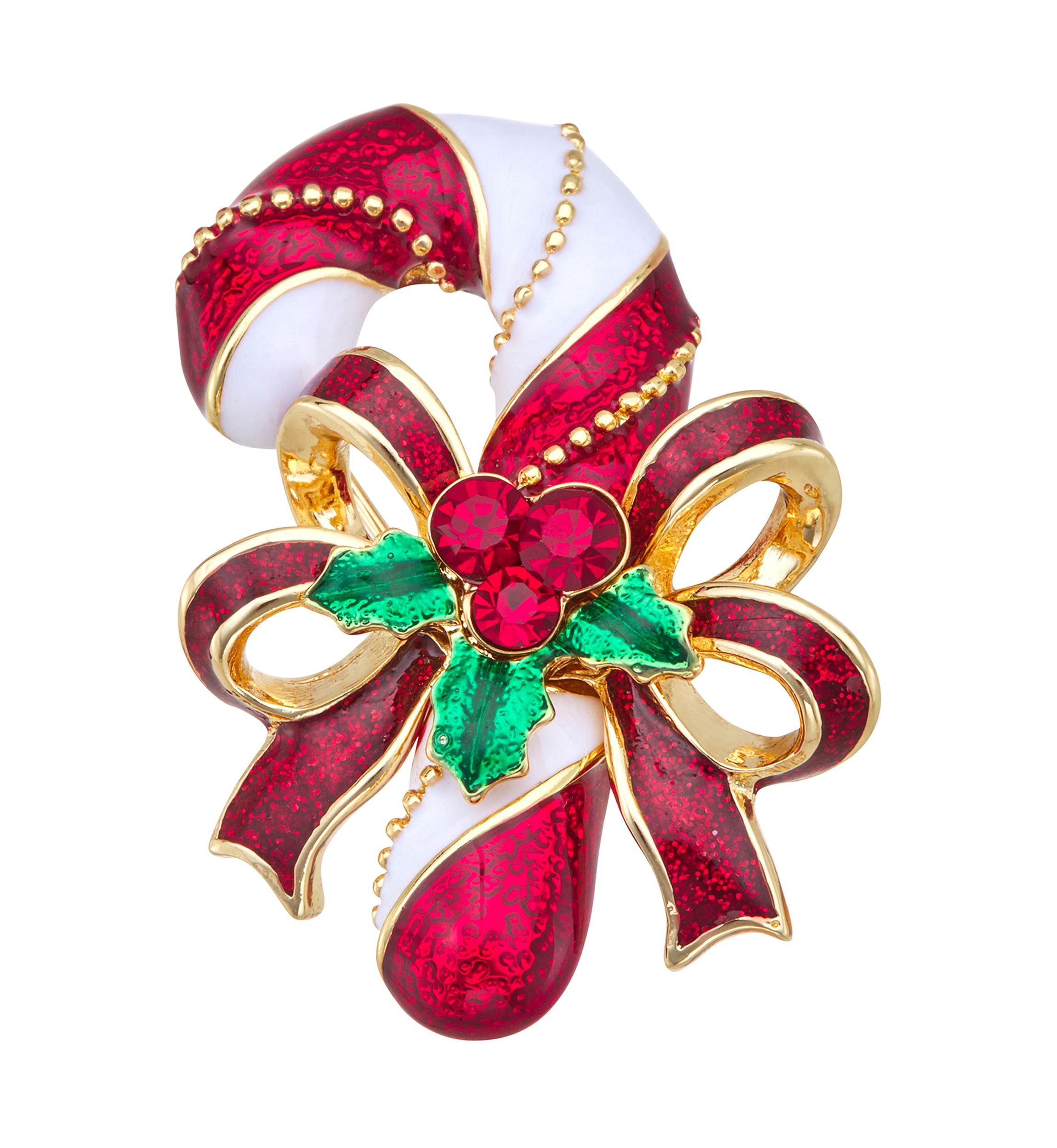 Candy Cane Holiday Pin