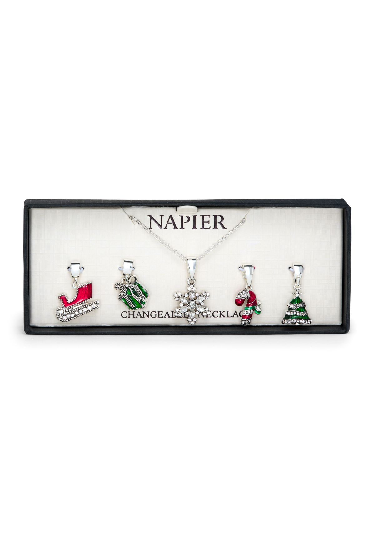  Holiday Xmas Multi Charm Necklace