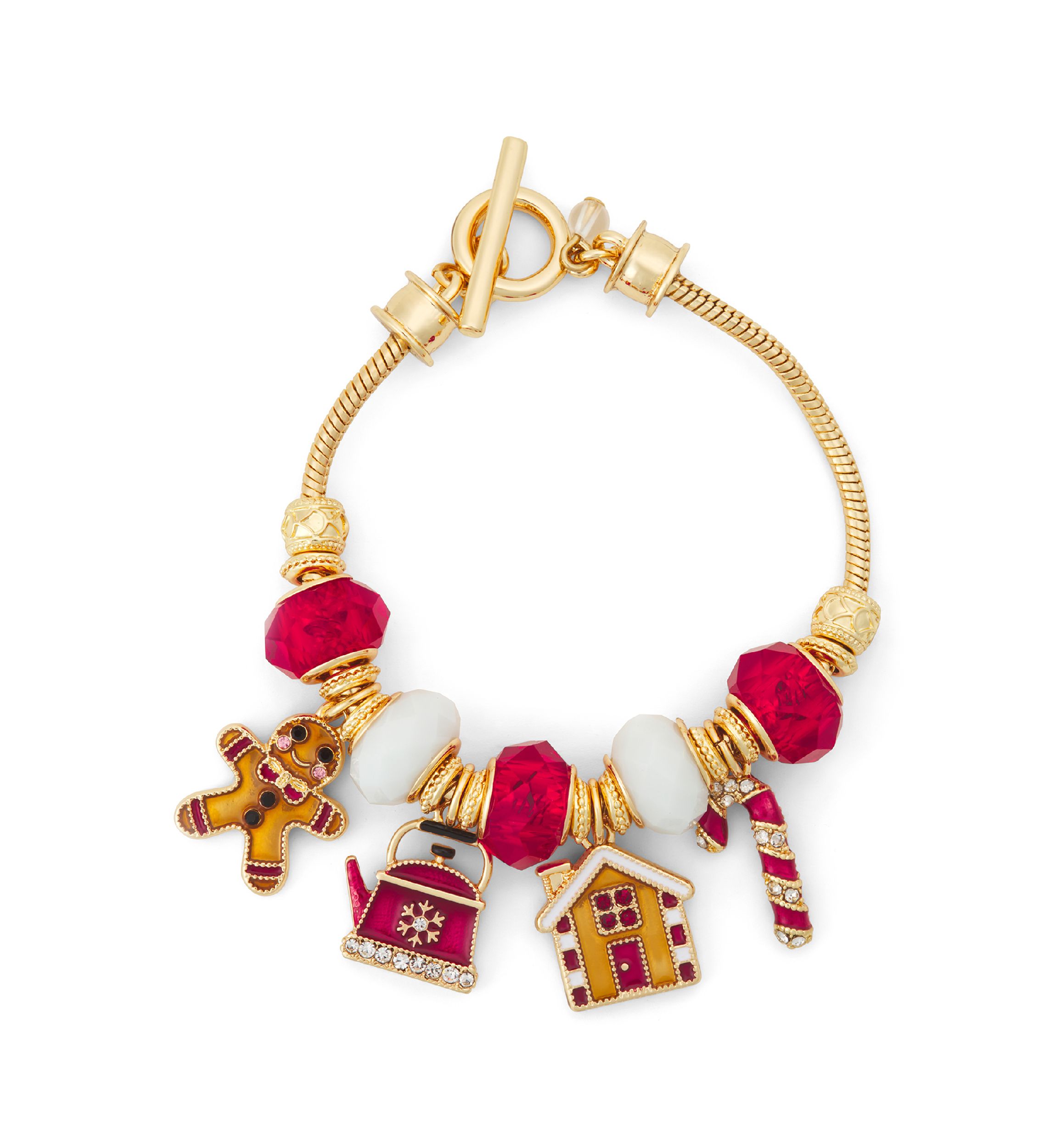  Holiday Gingerbread Charm Bracelet