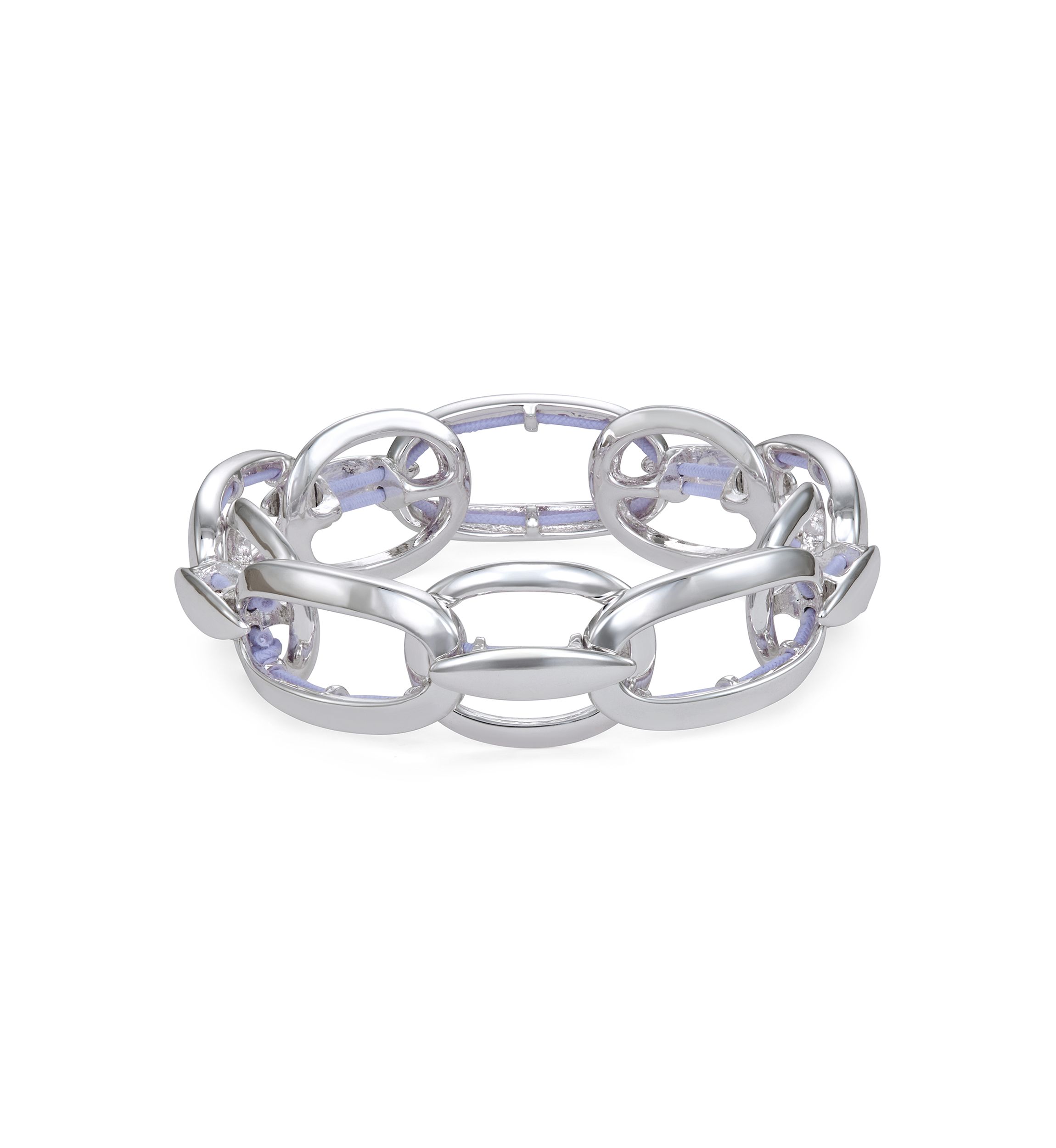 Silver-Tone Element Stretch Bracelet