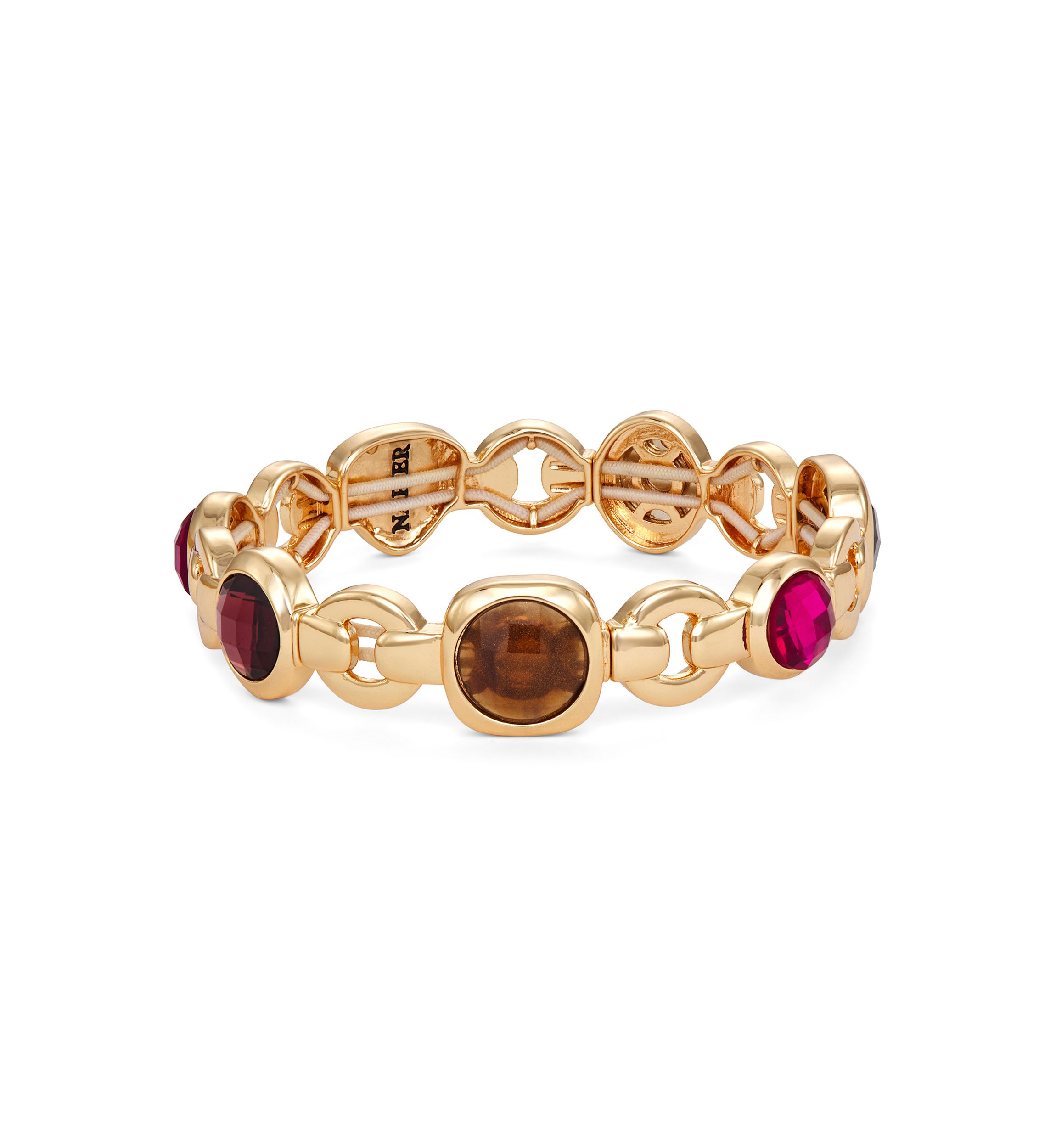 Gold-Tone Multi Golden Tonals Stretch Bracelet