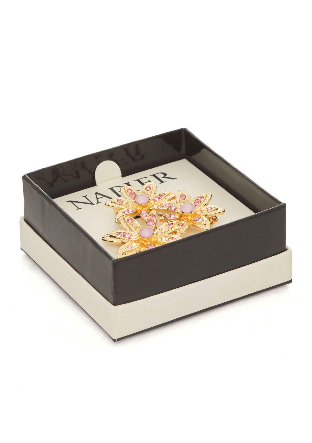 Gold Tone Flower Cluster Pin