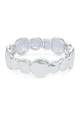 Napier Organic Silver Tone Stretch Bracelet, 8 in
