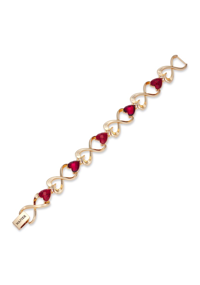 Napier Heart Flex Bracelet | Belk
