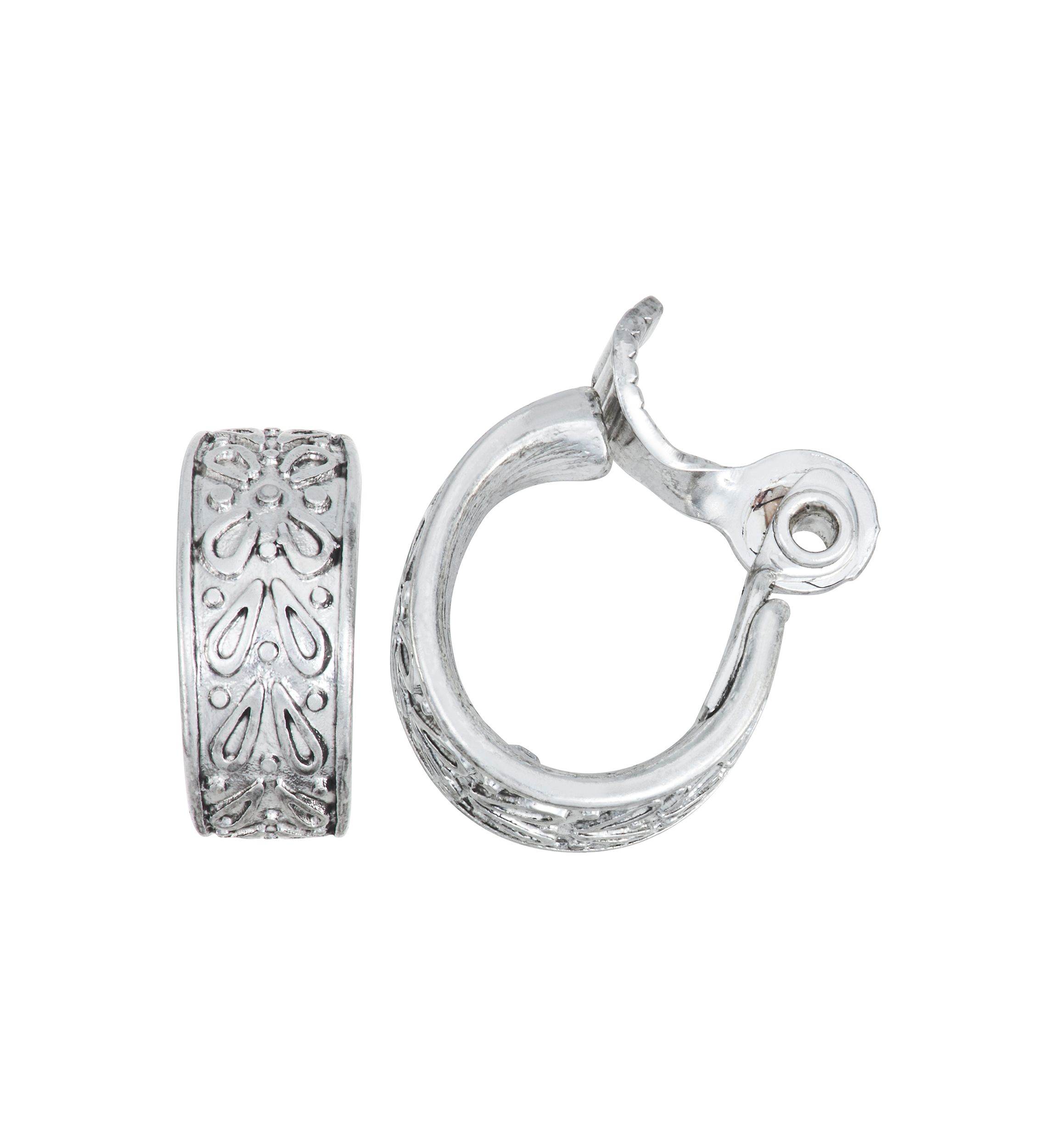 Casual Treasure Clip Hoop Earrings