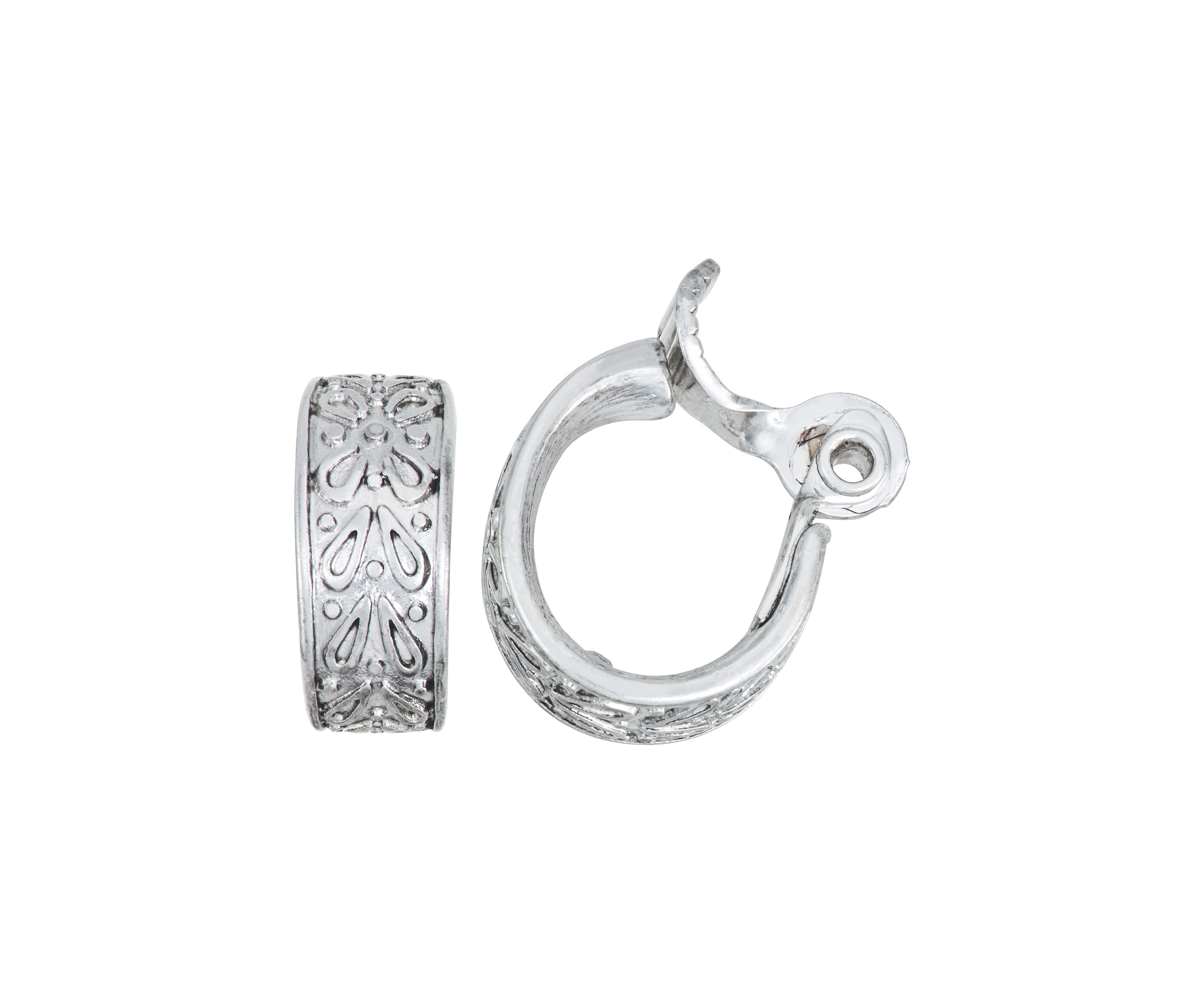 Casual Treasure Clip Hoop Earrings
