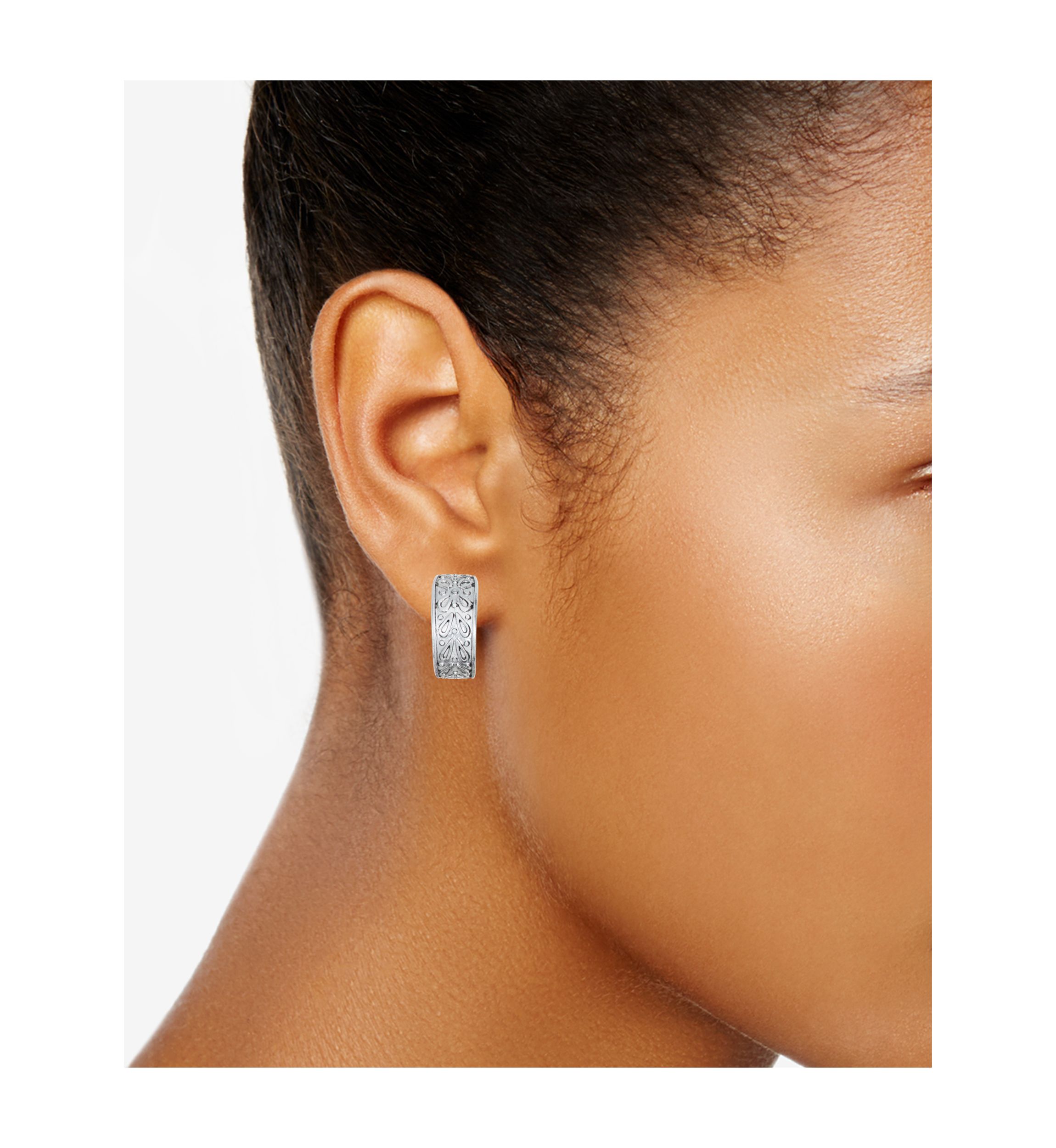 Casual Treasure Clip Hoop Earrings