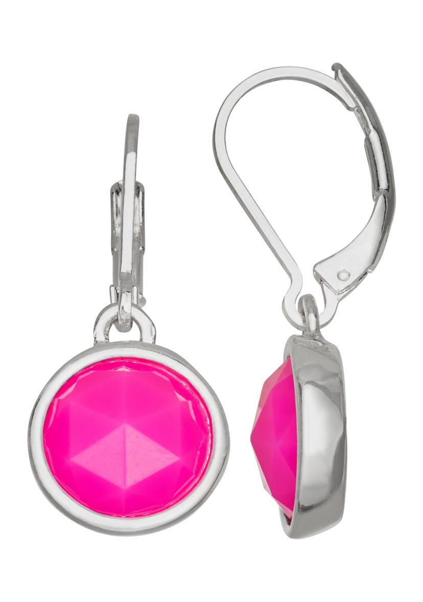 Round Drop Earrings