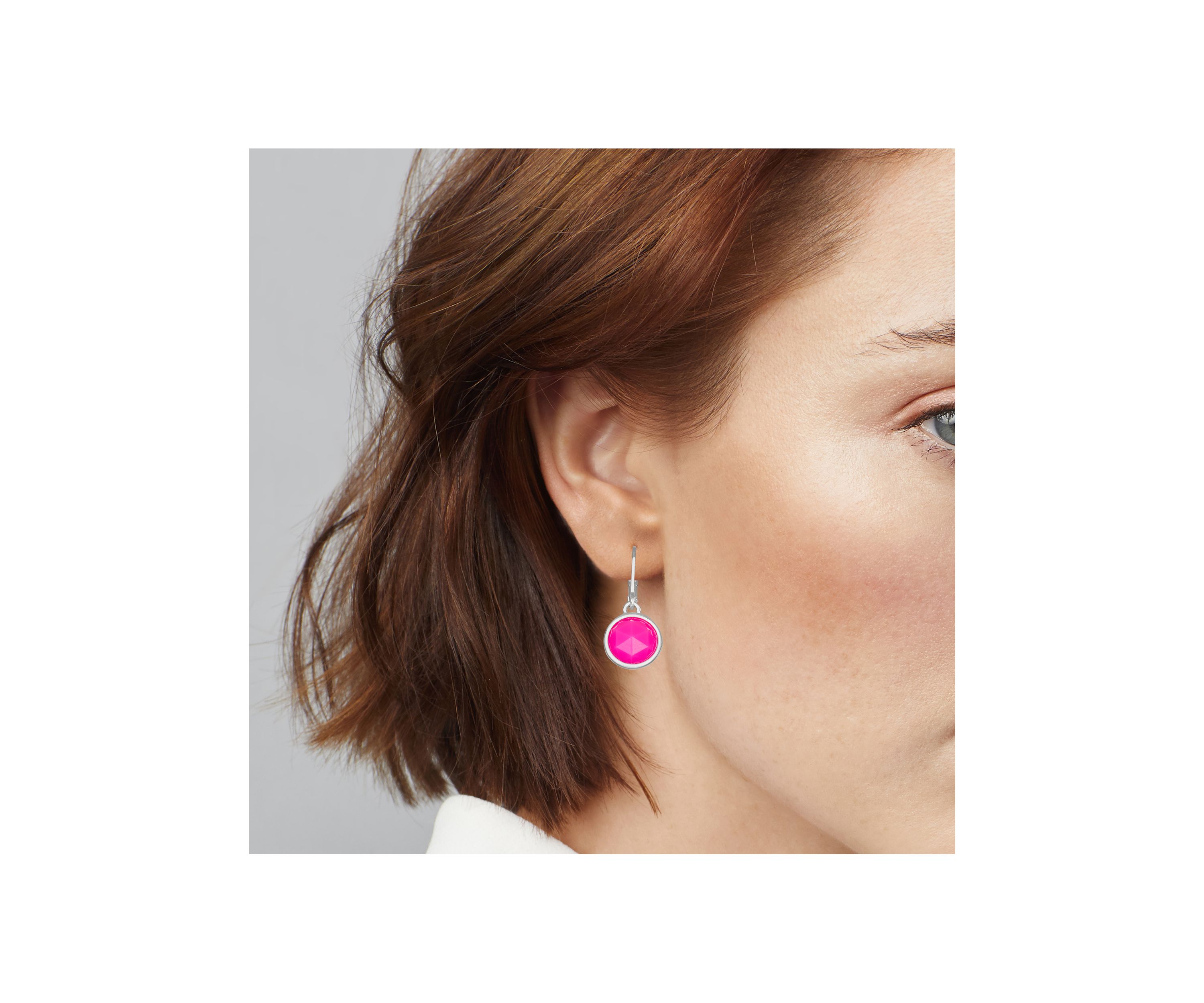Round Drop Earrings