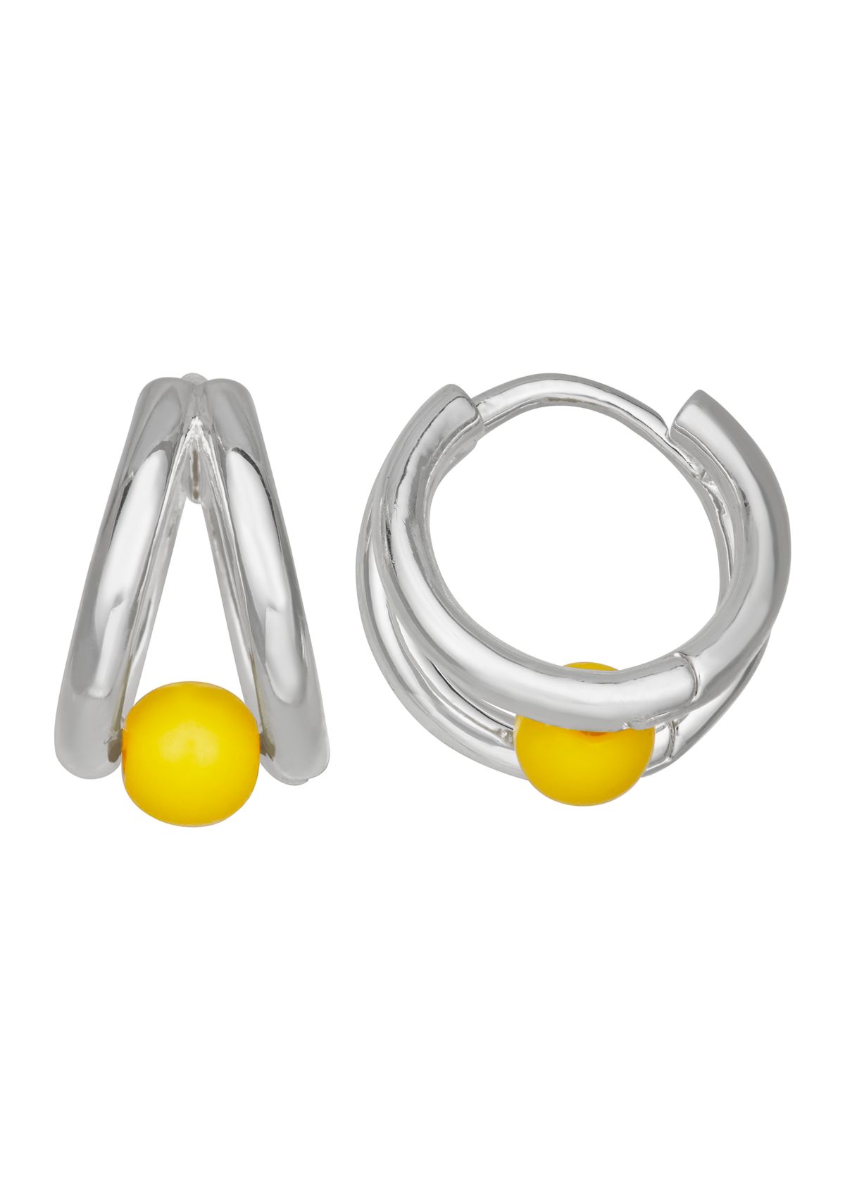 Small Link Hoop Earrings