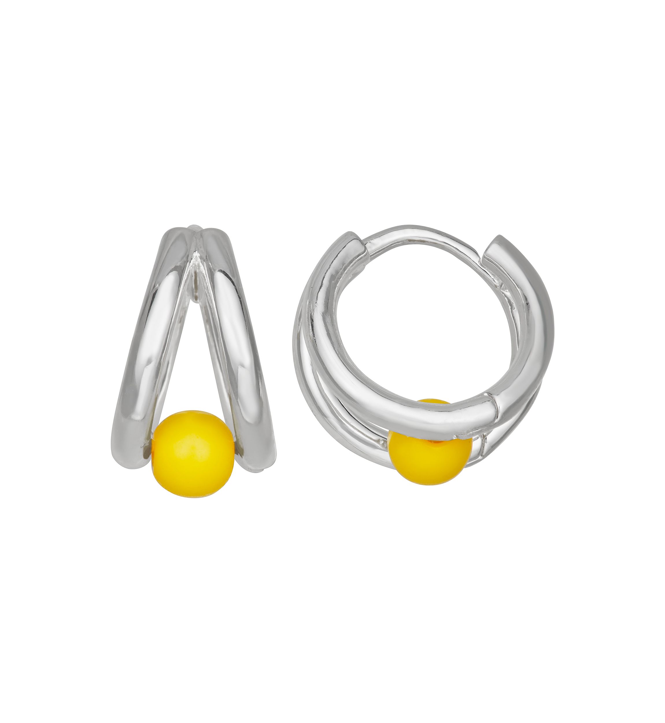 Small Link Hoop Earrings
