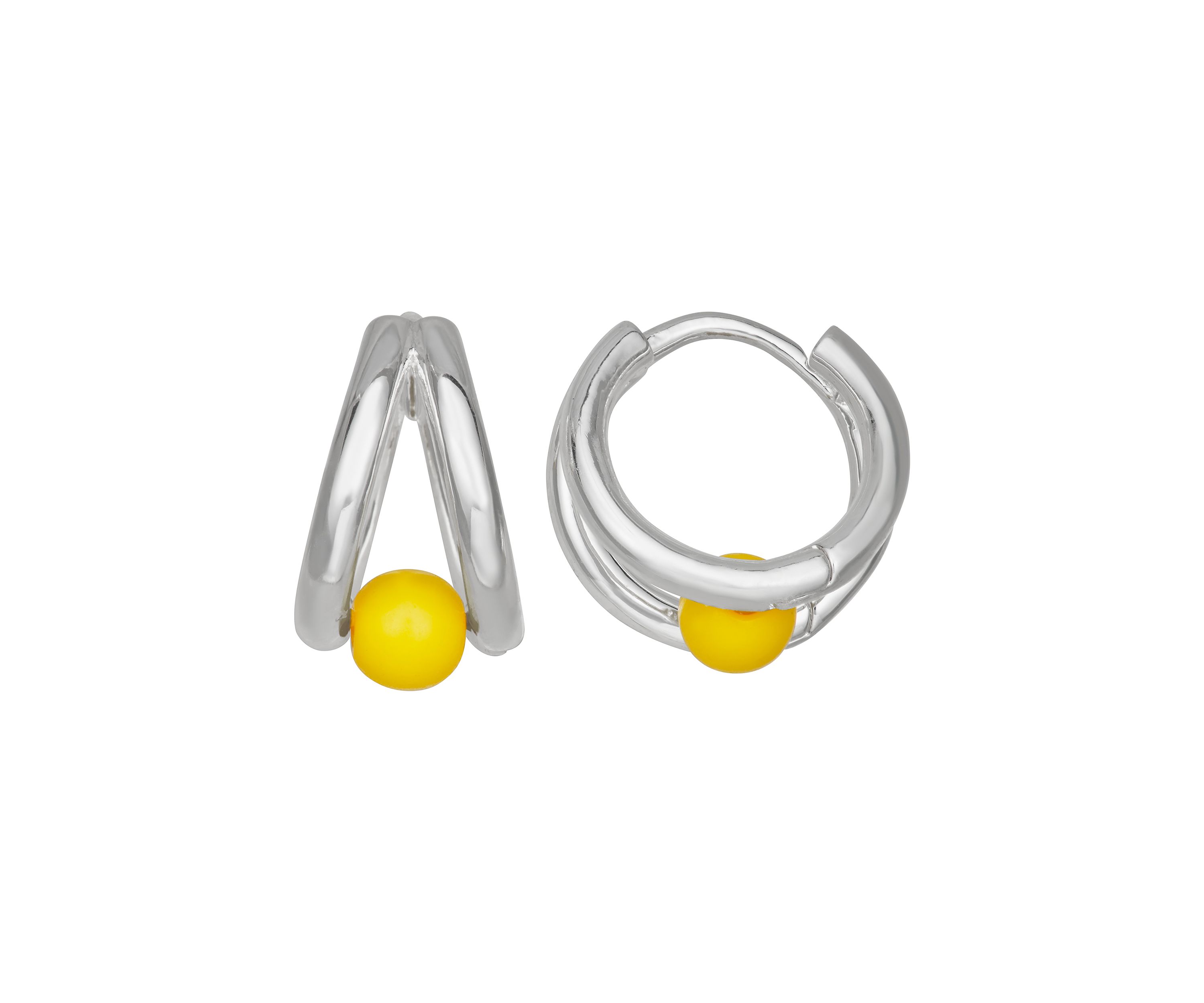 Small Link Hoop Earrings