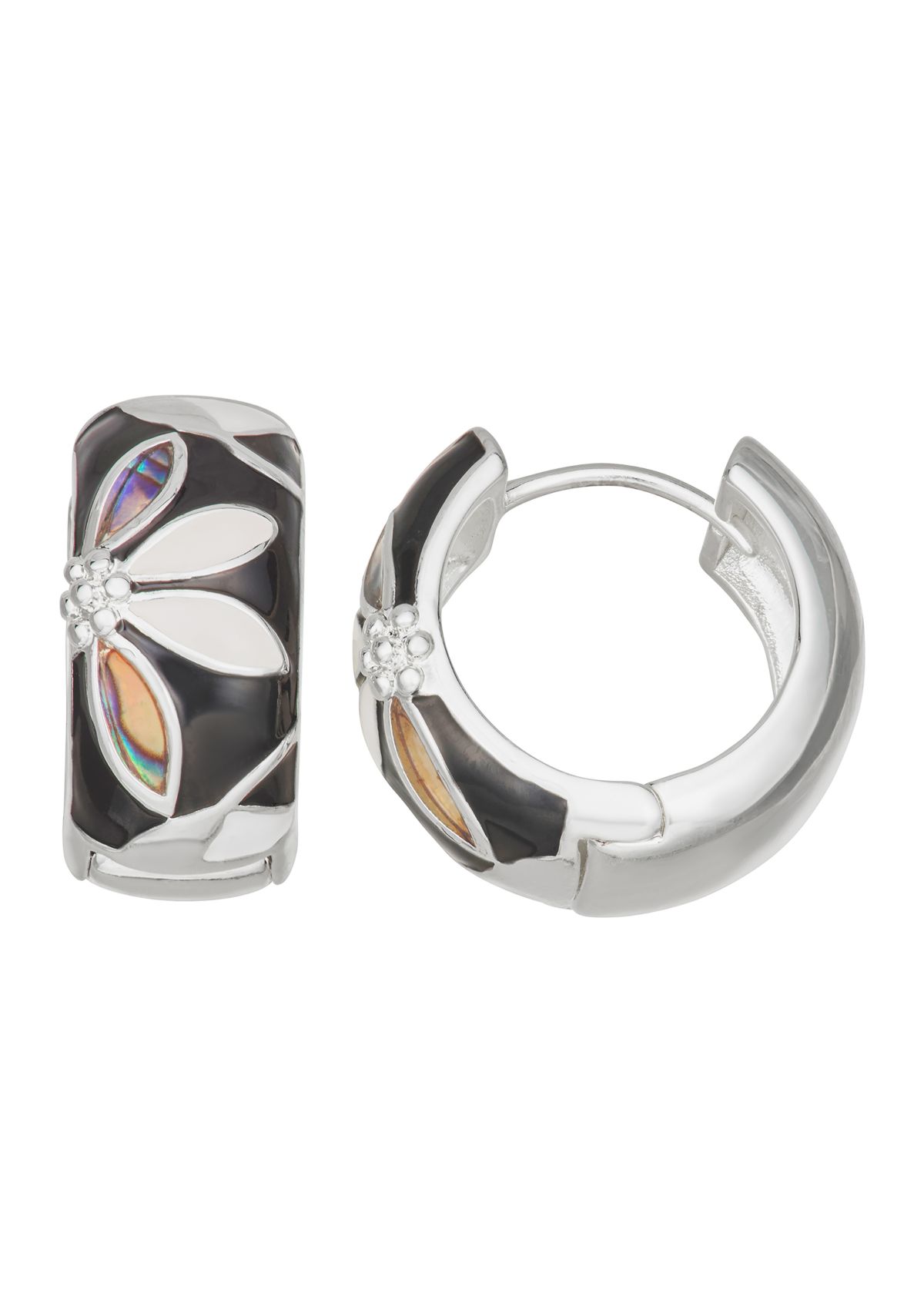 Spring Blooms 20.5 Millimeter Hoop Earrings