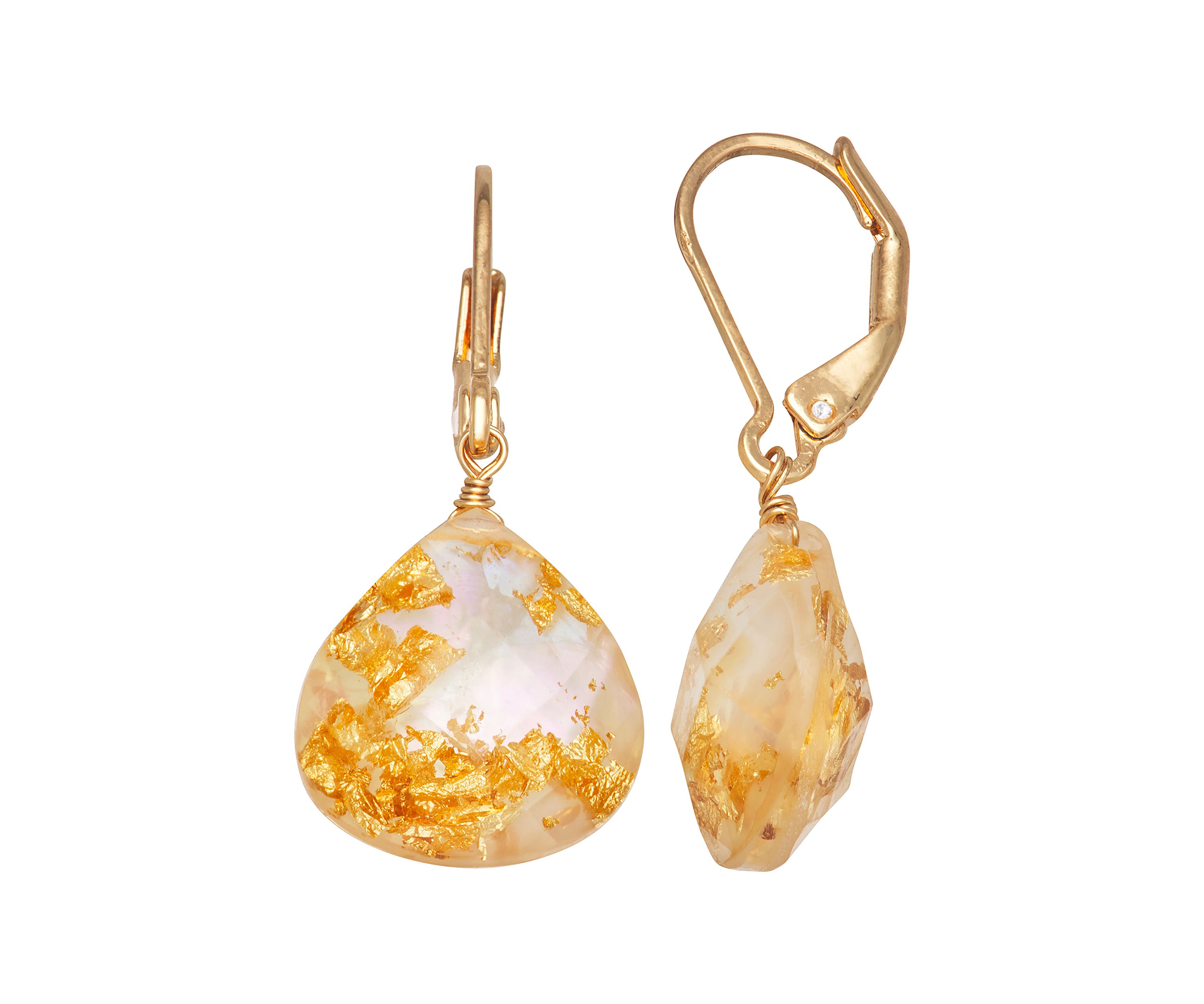 Abalone Drop Earrings