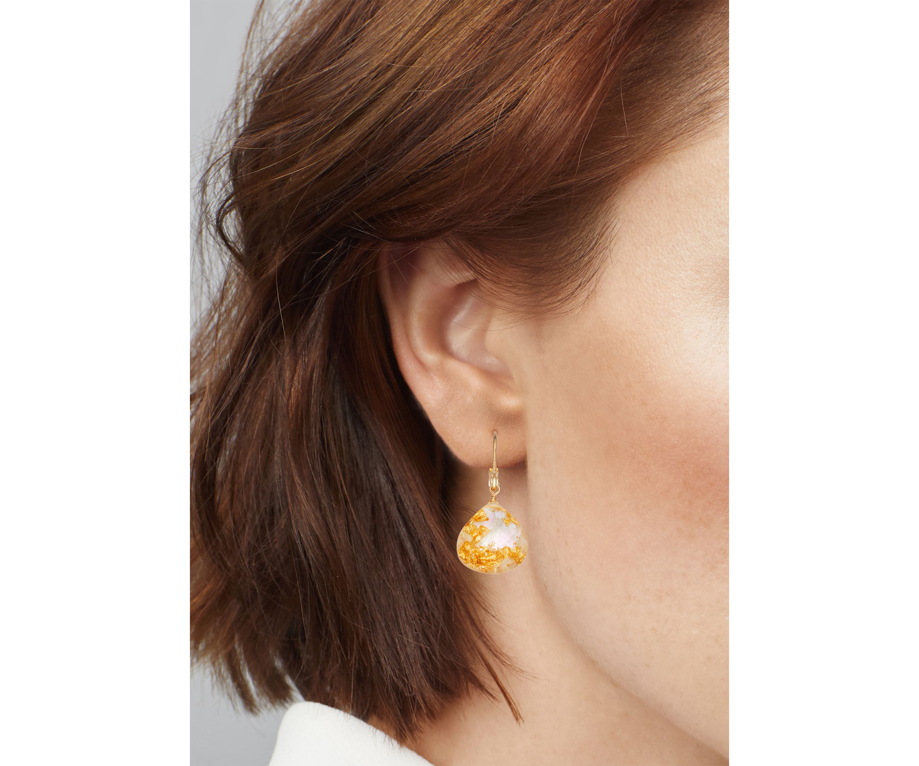 Abalone Drop Earrings