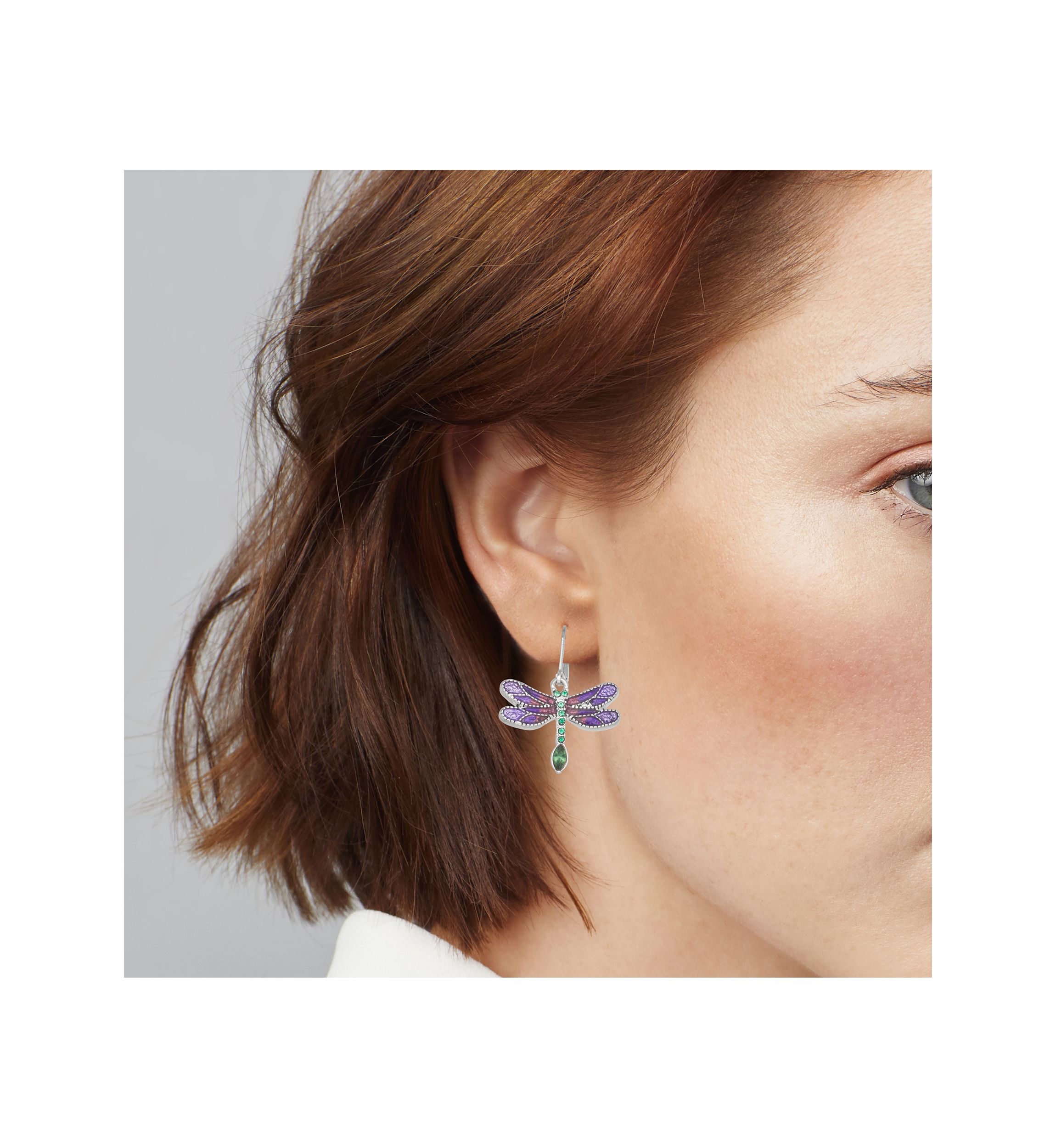 Dragonfly Drop Earrings