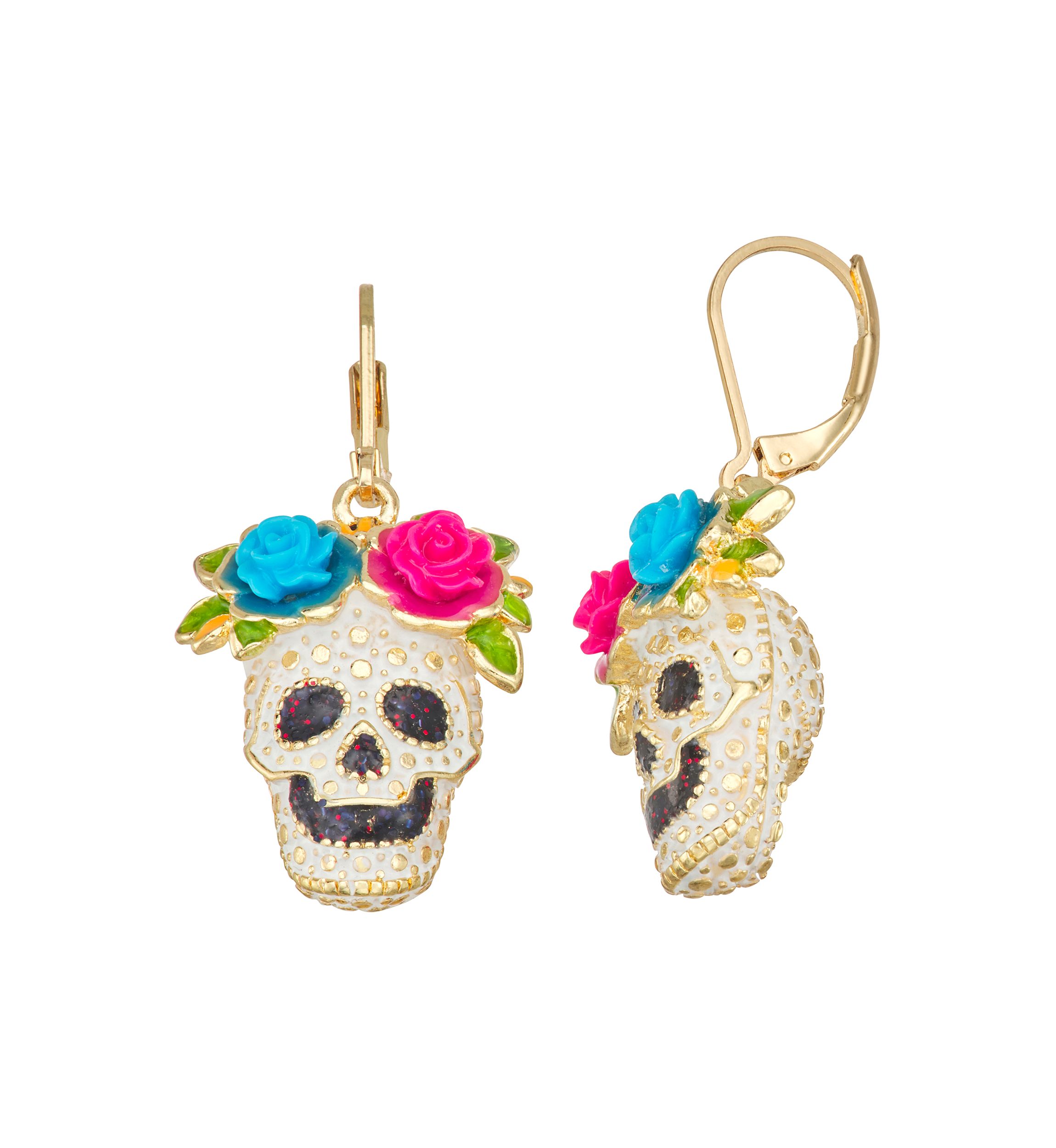 Day Of Dead Drop Earrings