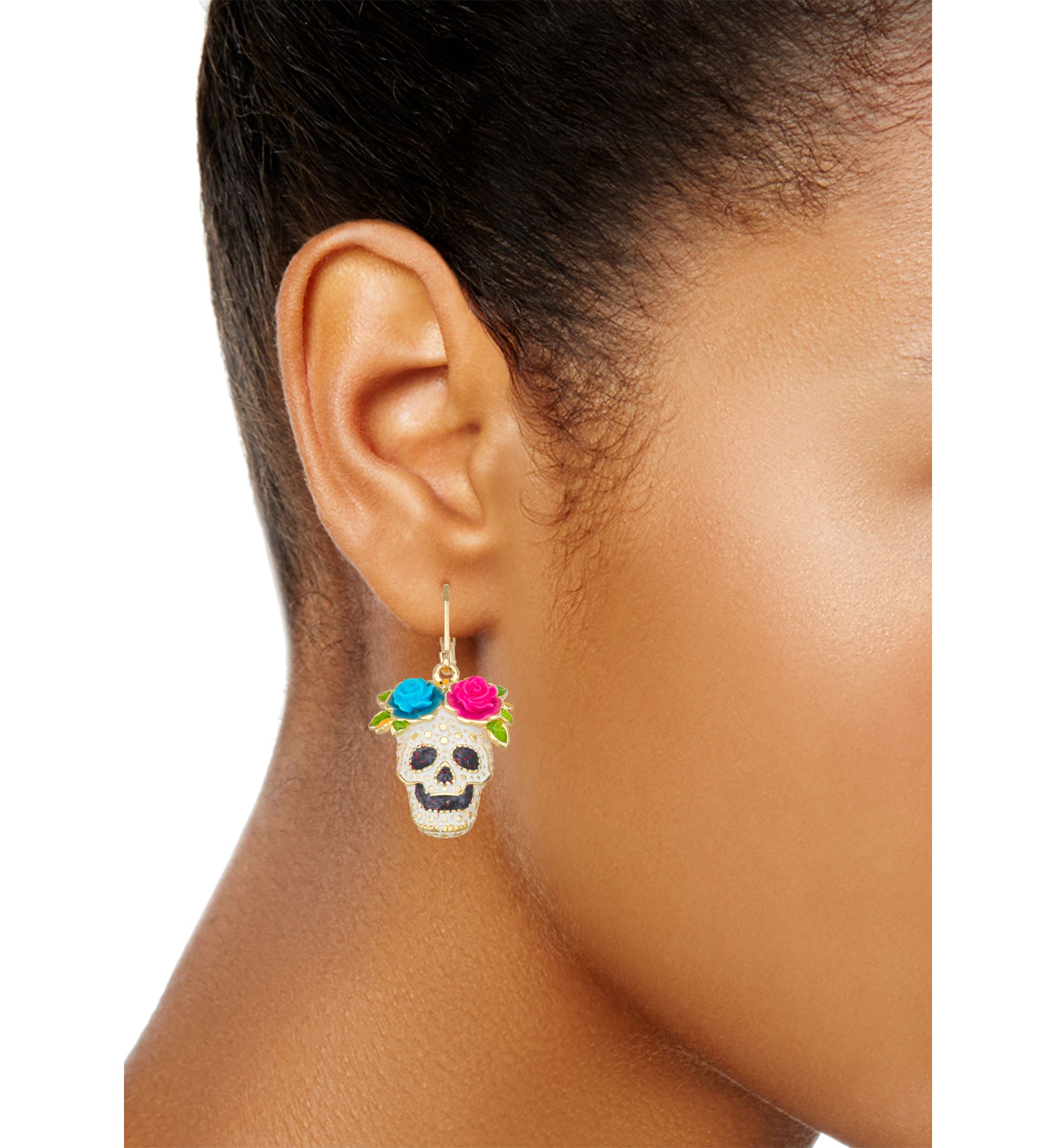 Day Of Dead Drop Earrings