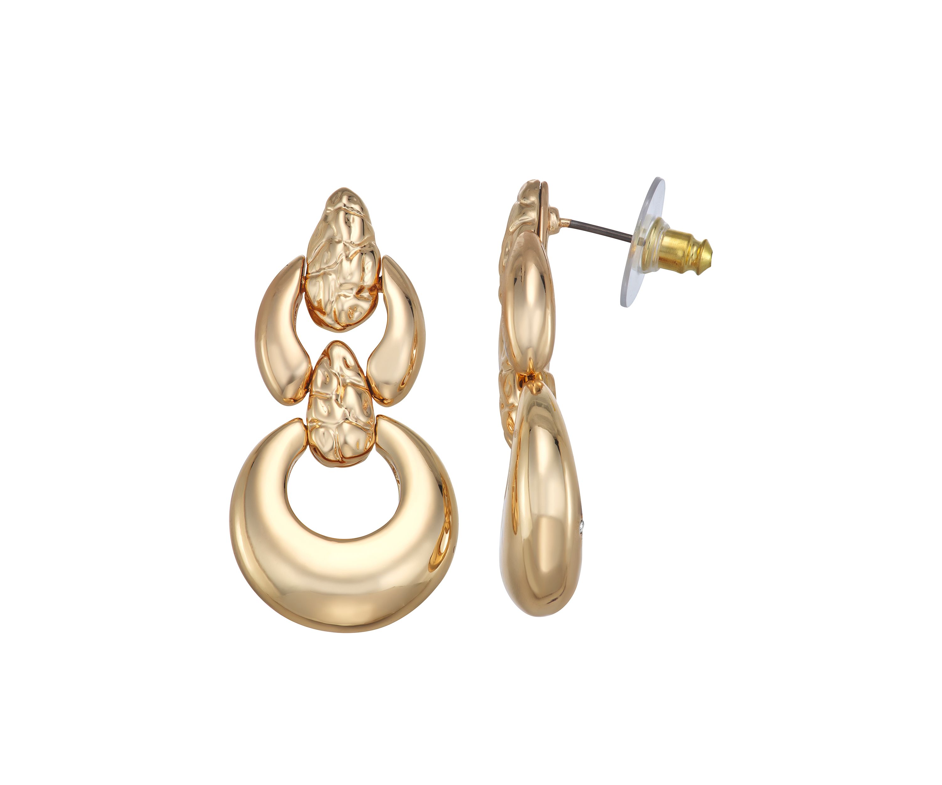 Gold-Tone Double Drop Earrings
