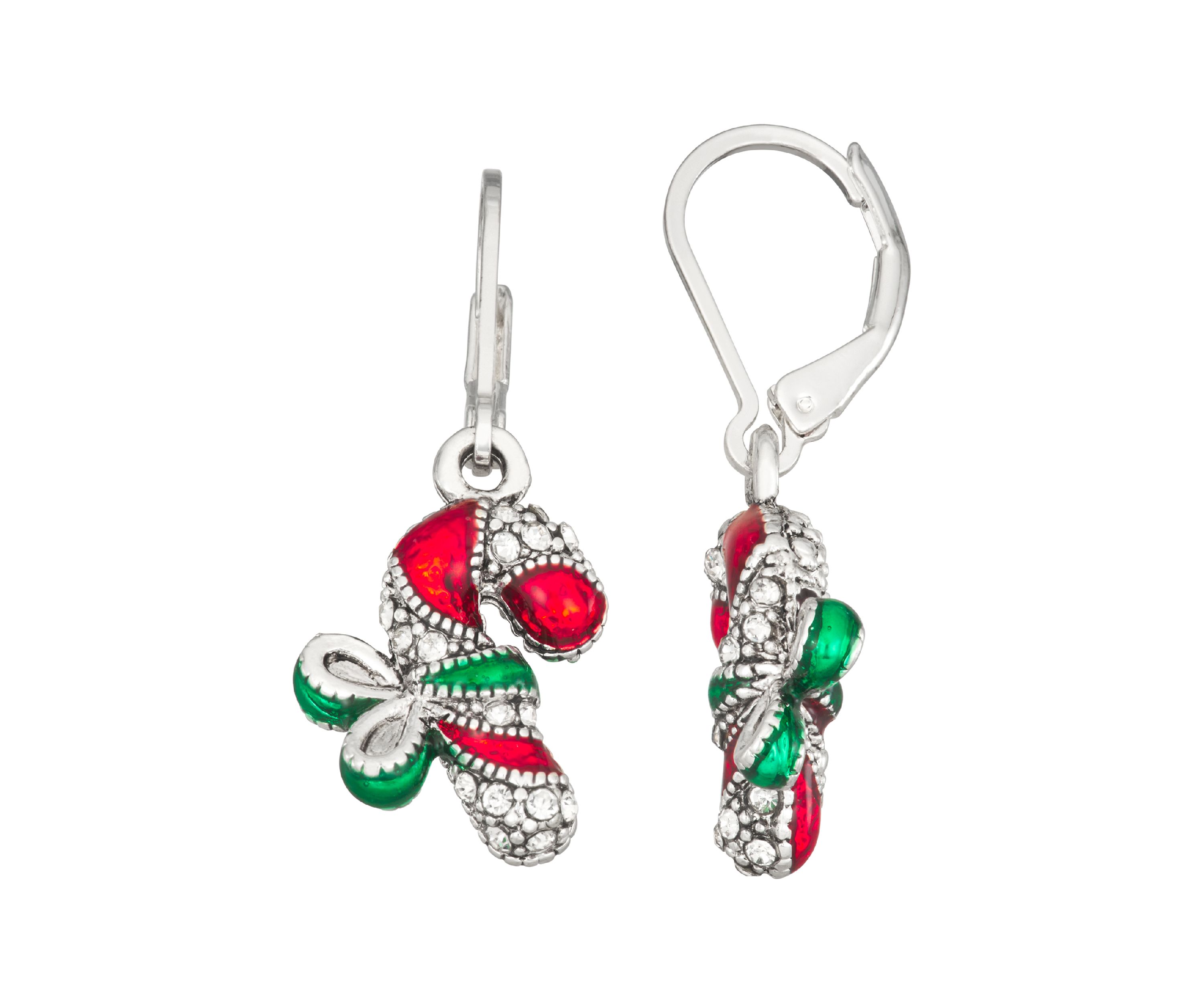 Candy Cane Drop Earrings