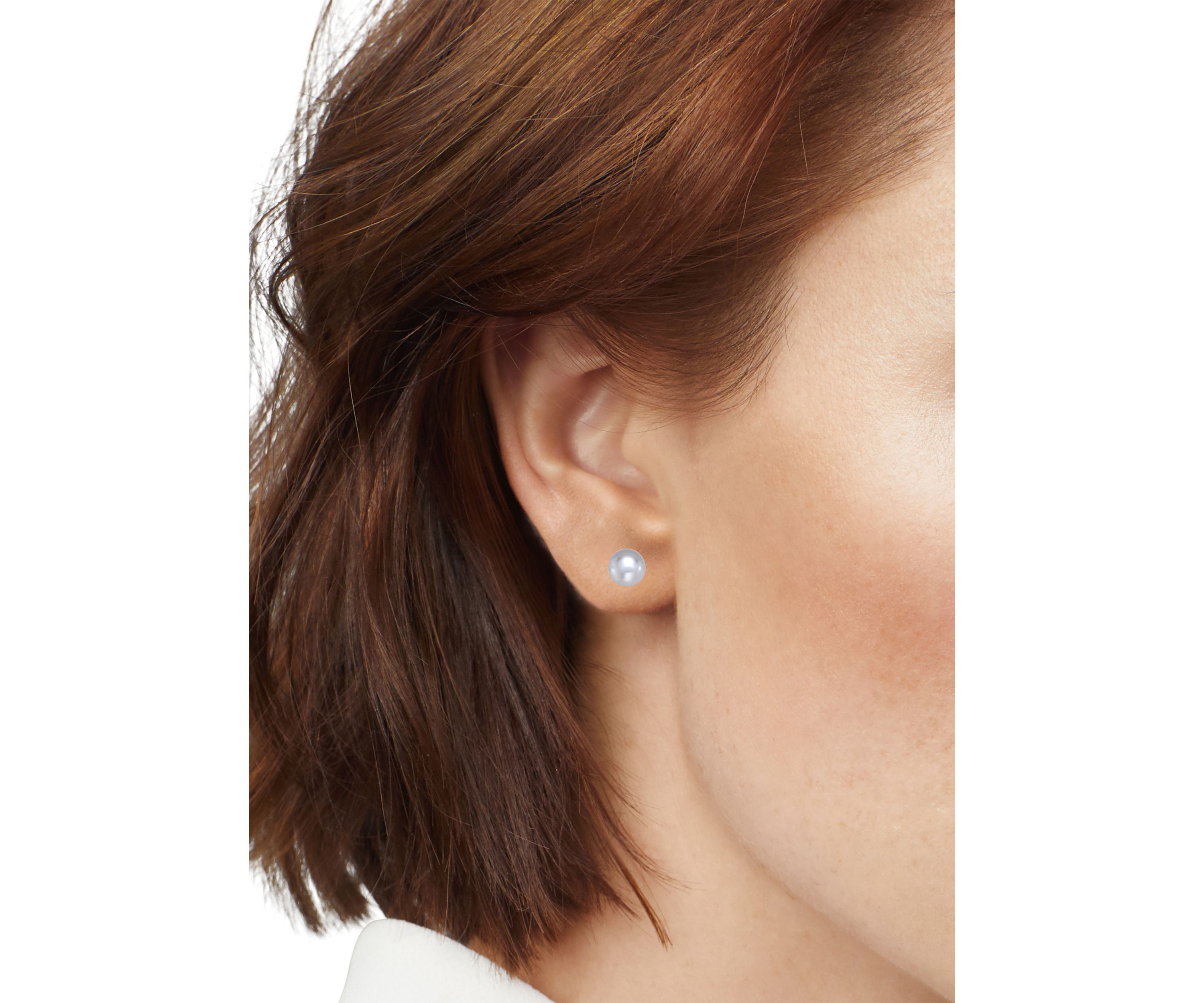 Silver Tone Stud Hoop Trio Earrings