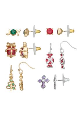 Napier Christmas Holiday Earring Set