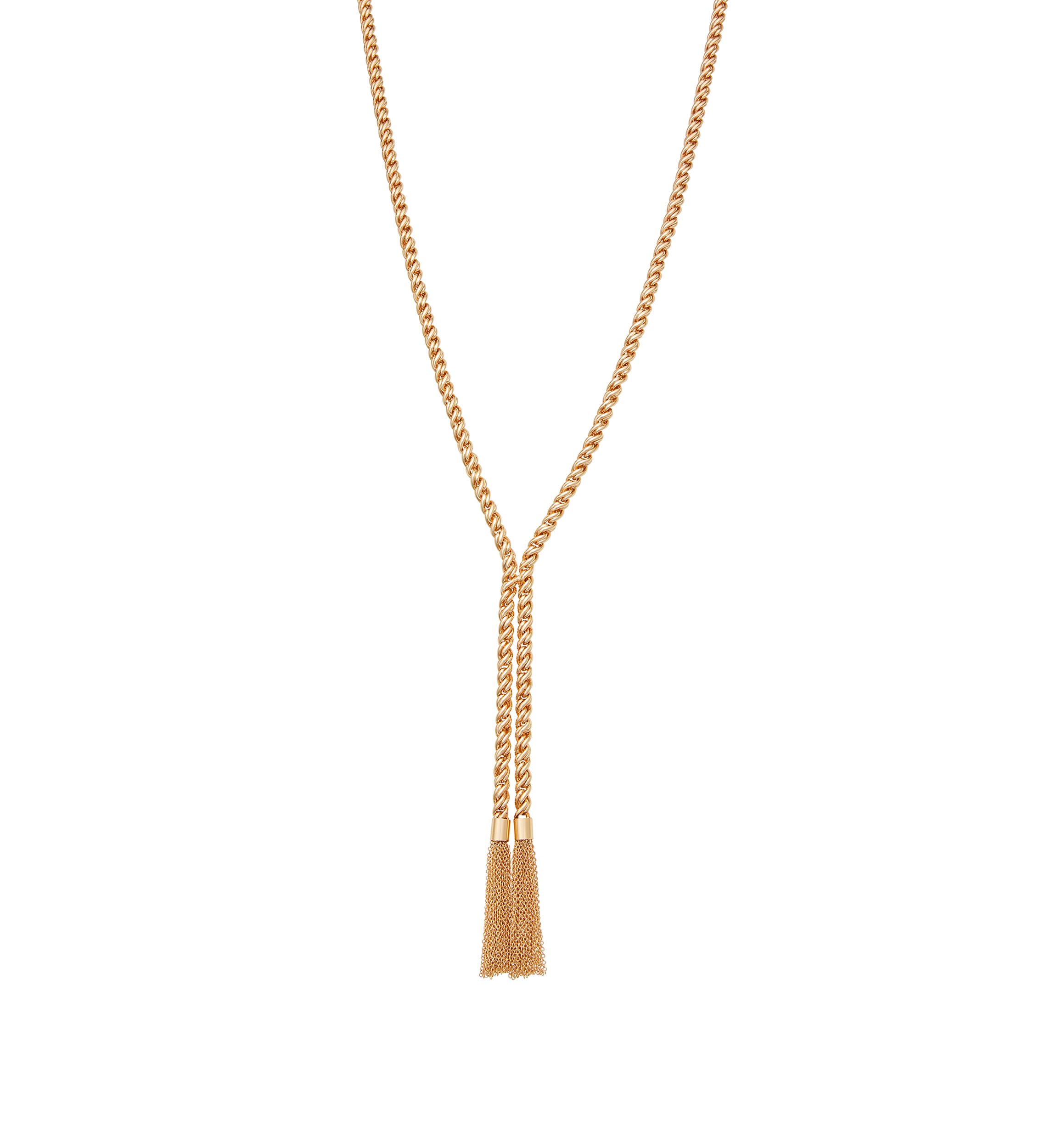 Golden State Fringe Y-Necklace