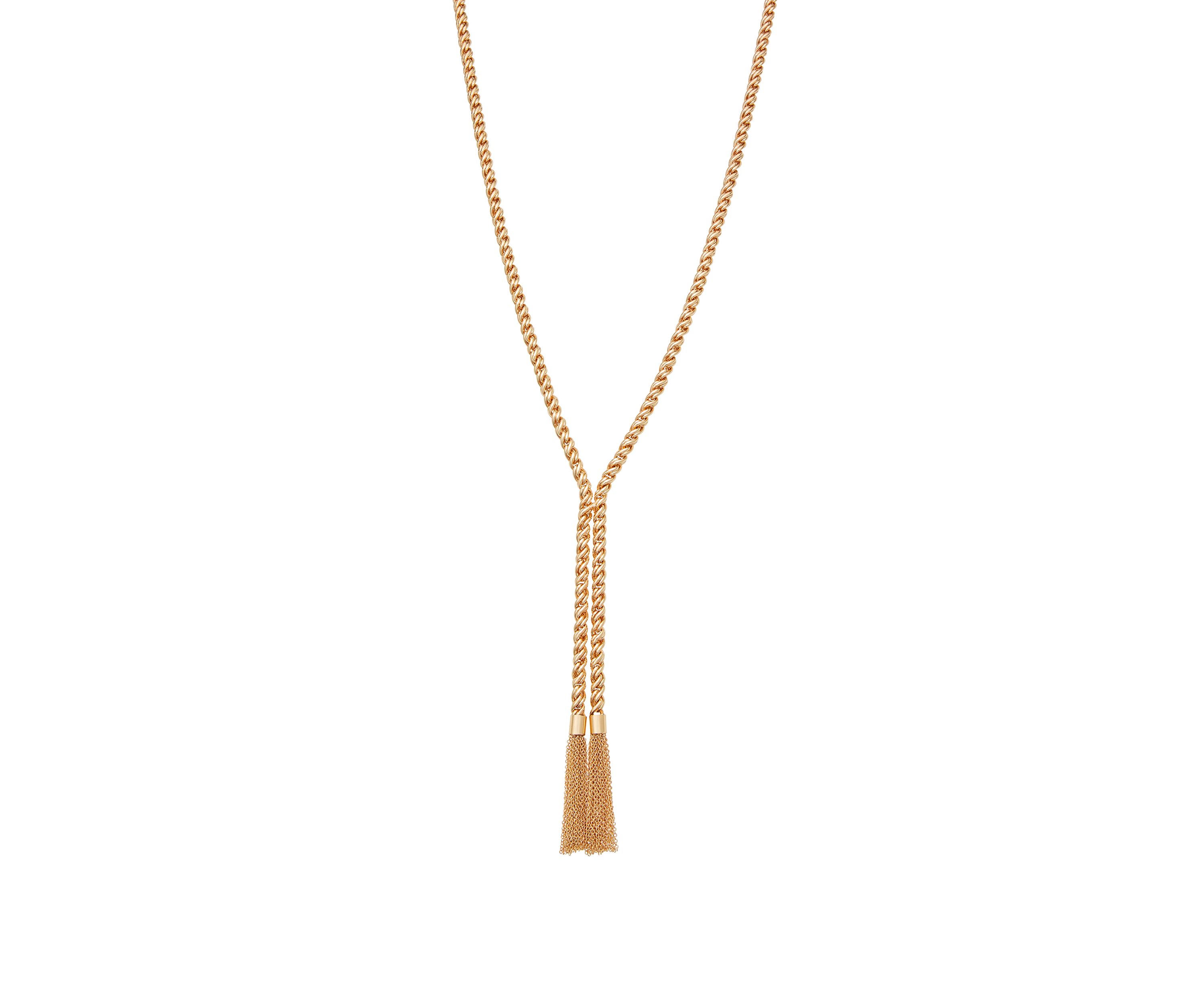 Golden State Fringe Y-Necklace