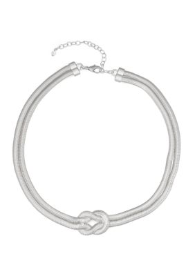 Napier hot sale silver necklace