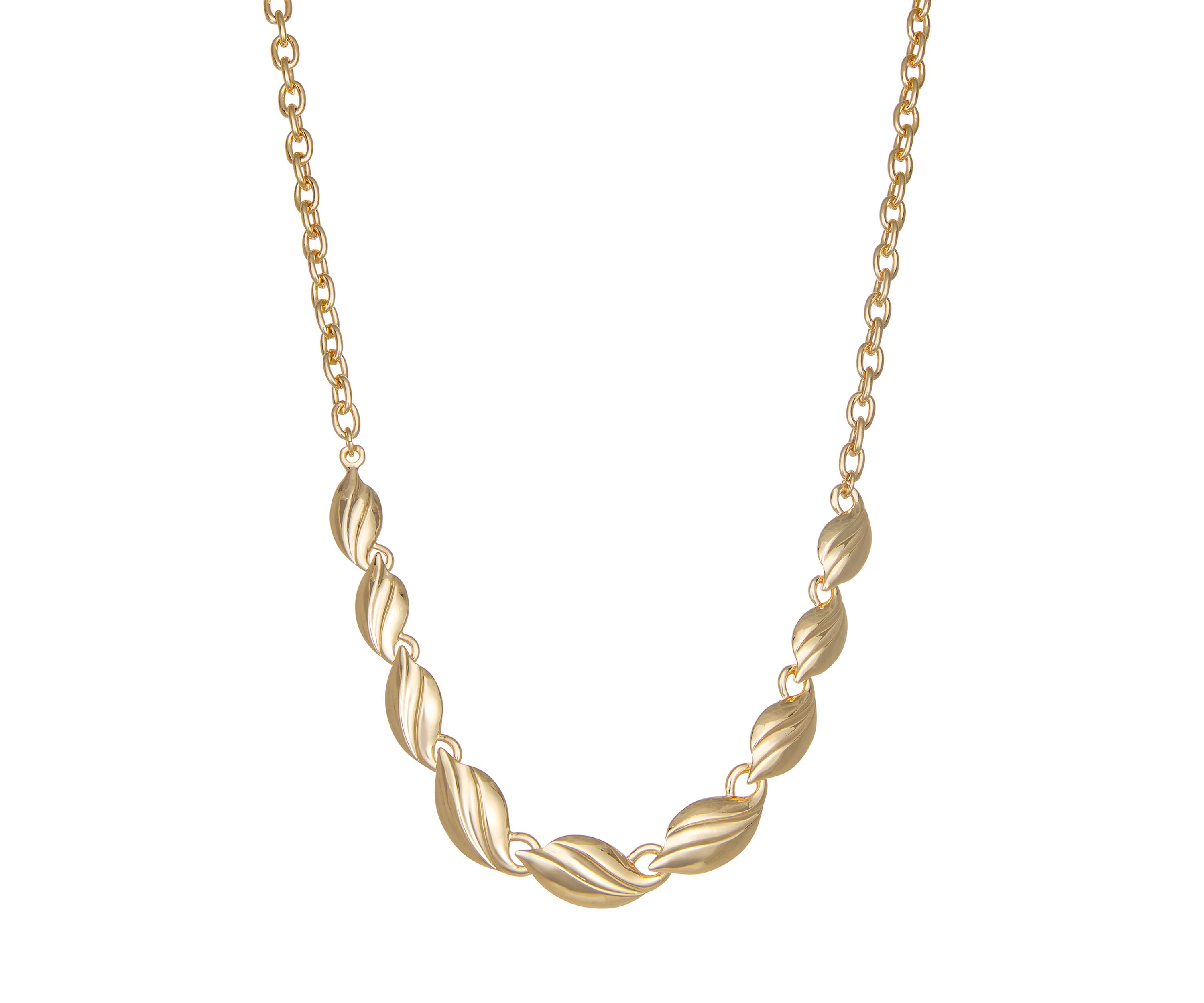 Gold Tone Butterfly Frontal Necklace