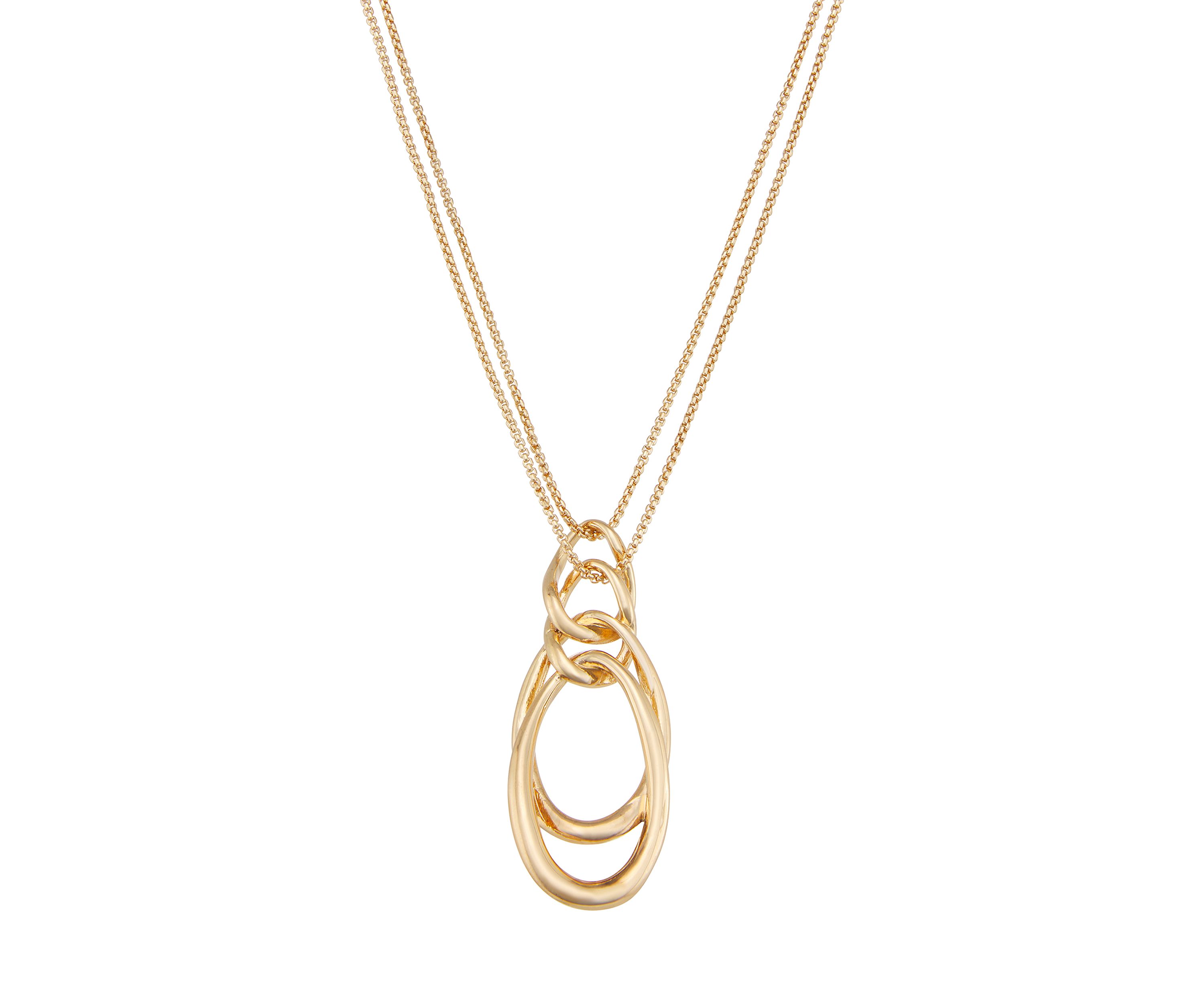 Gold Tone Pendant Necklace