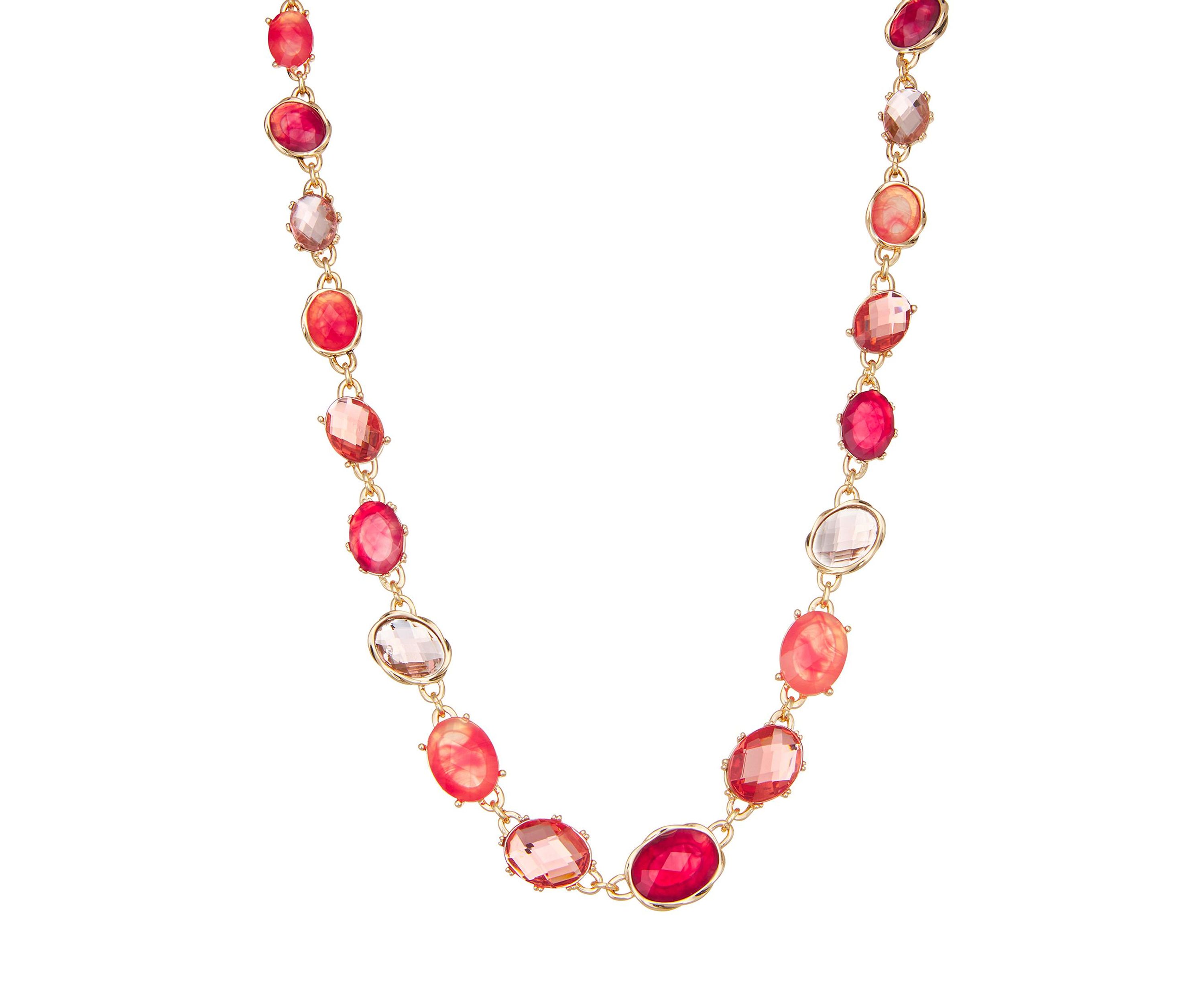 Gold Tone Berry Sweet Collar Necklace