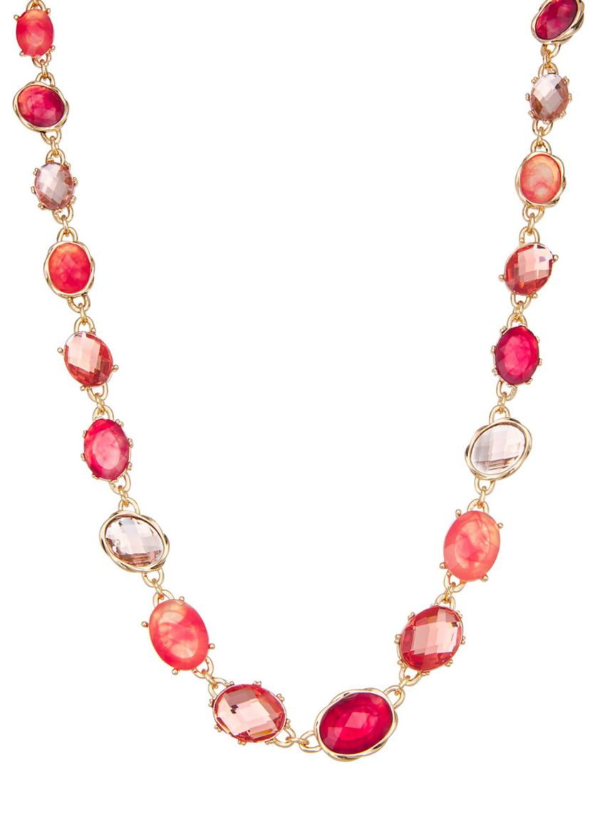 Gold Tone Berry Sweet Collar Necklace