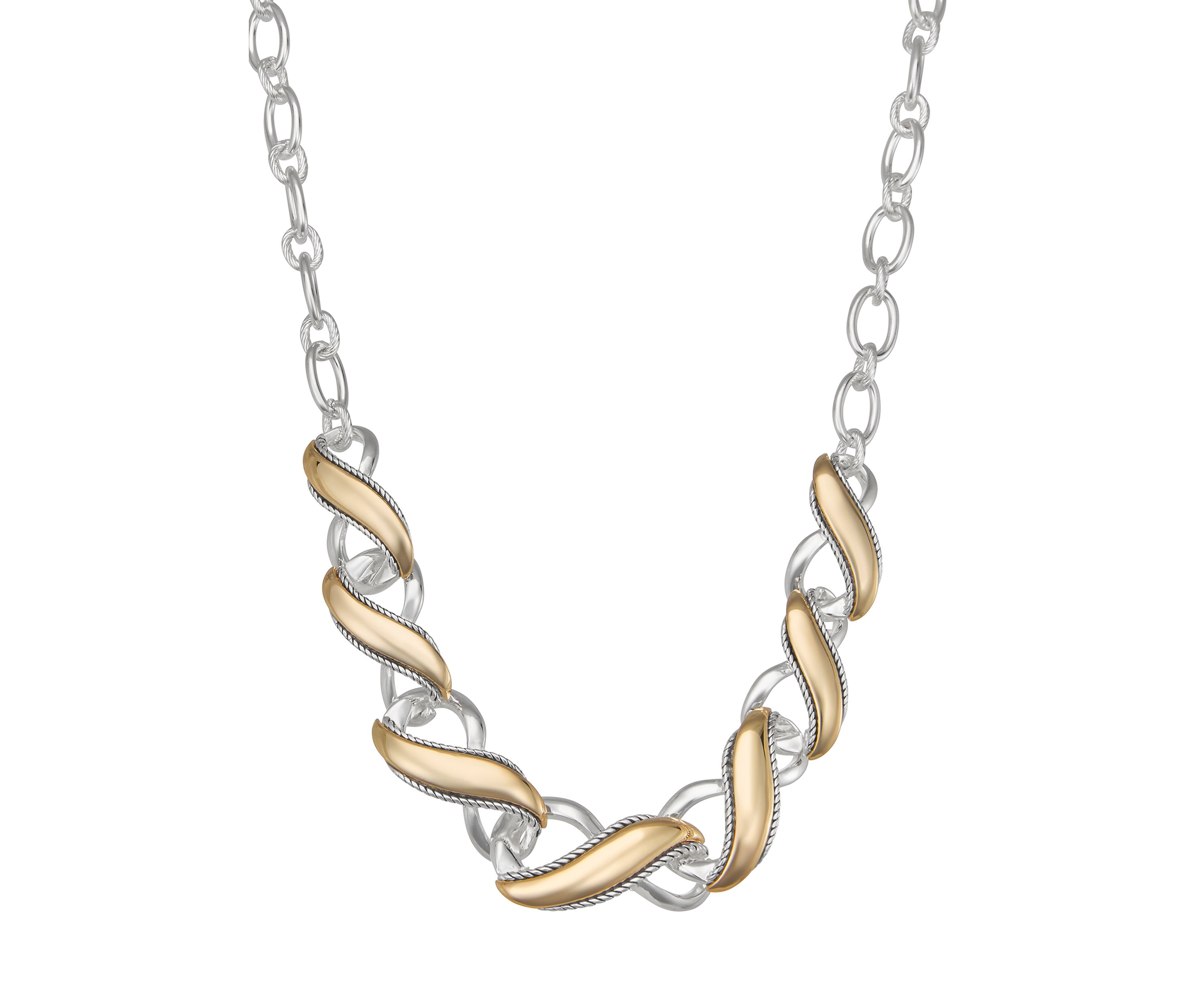Two Tone Frontal Necklace