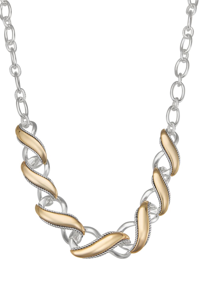 Two Tone Frontal Necklace