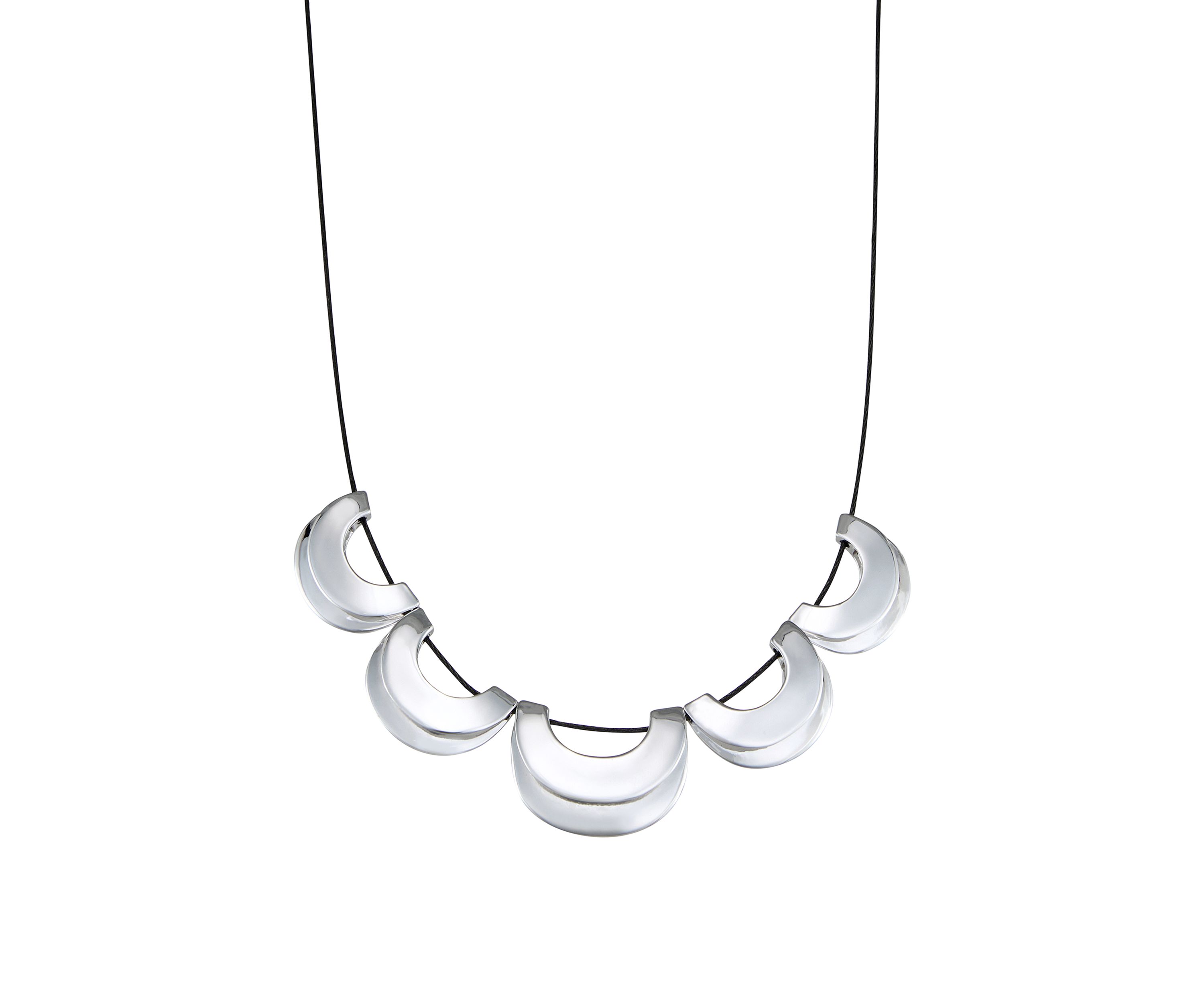  Silver Element Frontal Necklace