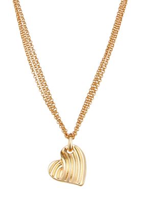 Napier All My Love Heart Pendant Necklace, Gold, 16 in
