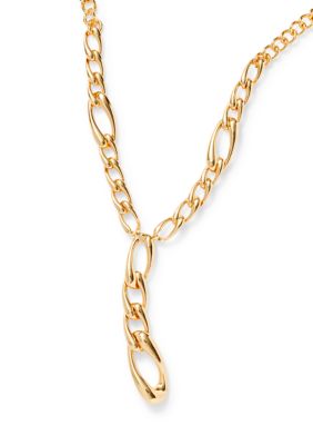 Napier Chain Linked Y Necklace