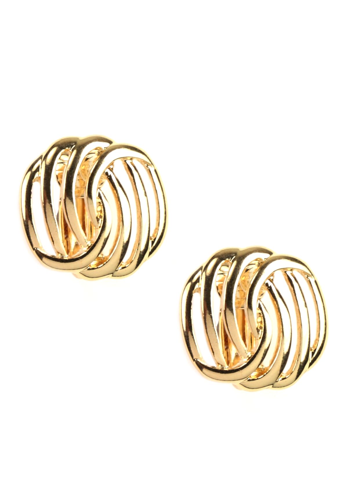 Button Clip Earring
