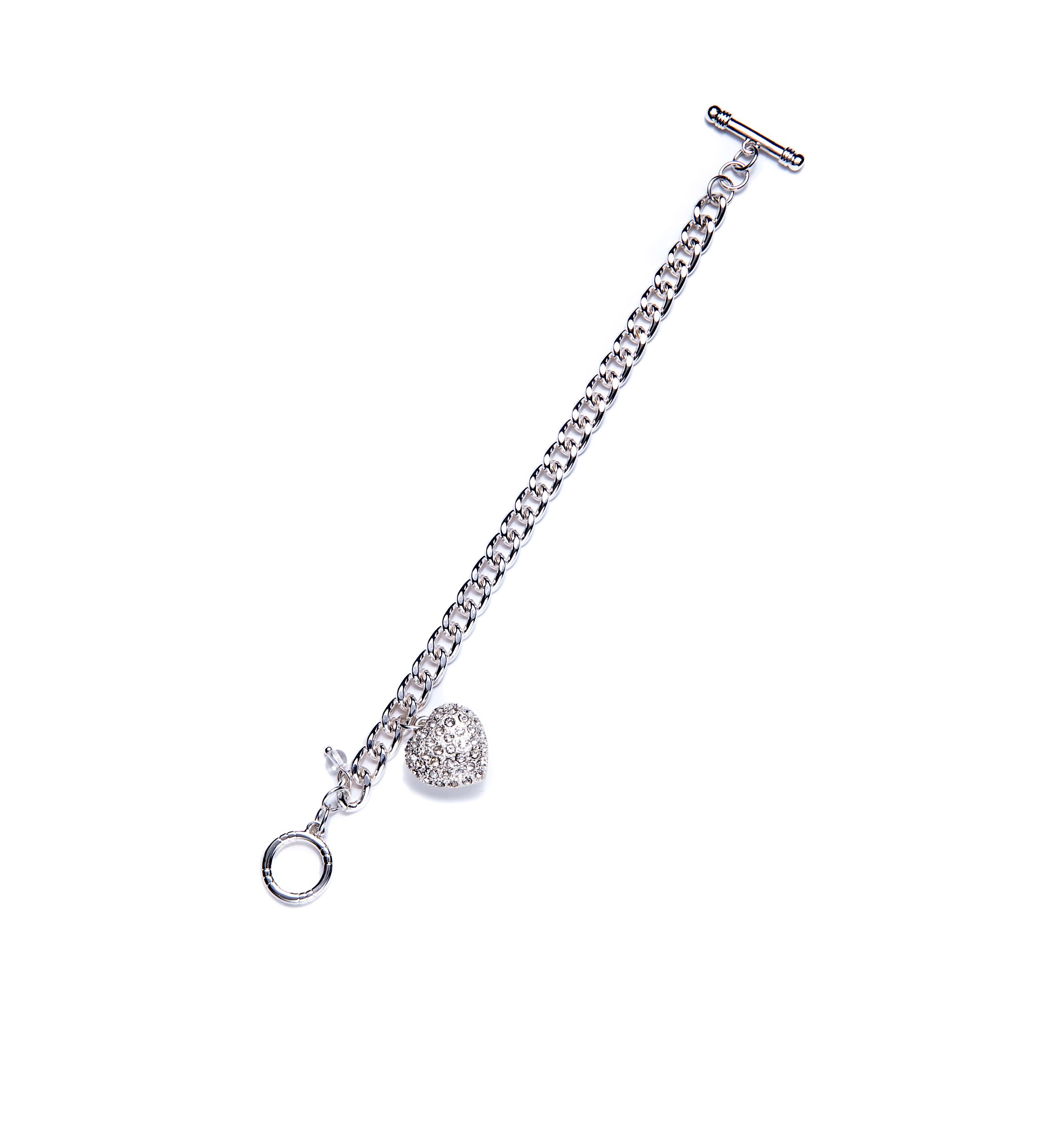 Boxed Heart Charm Bracelet