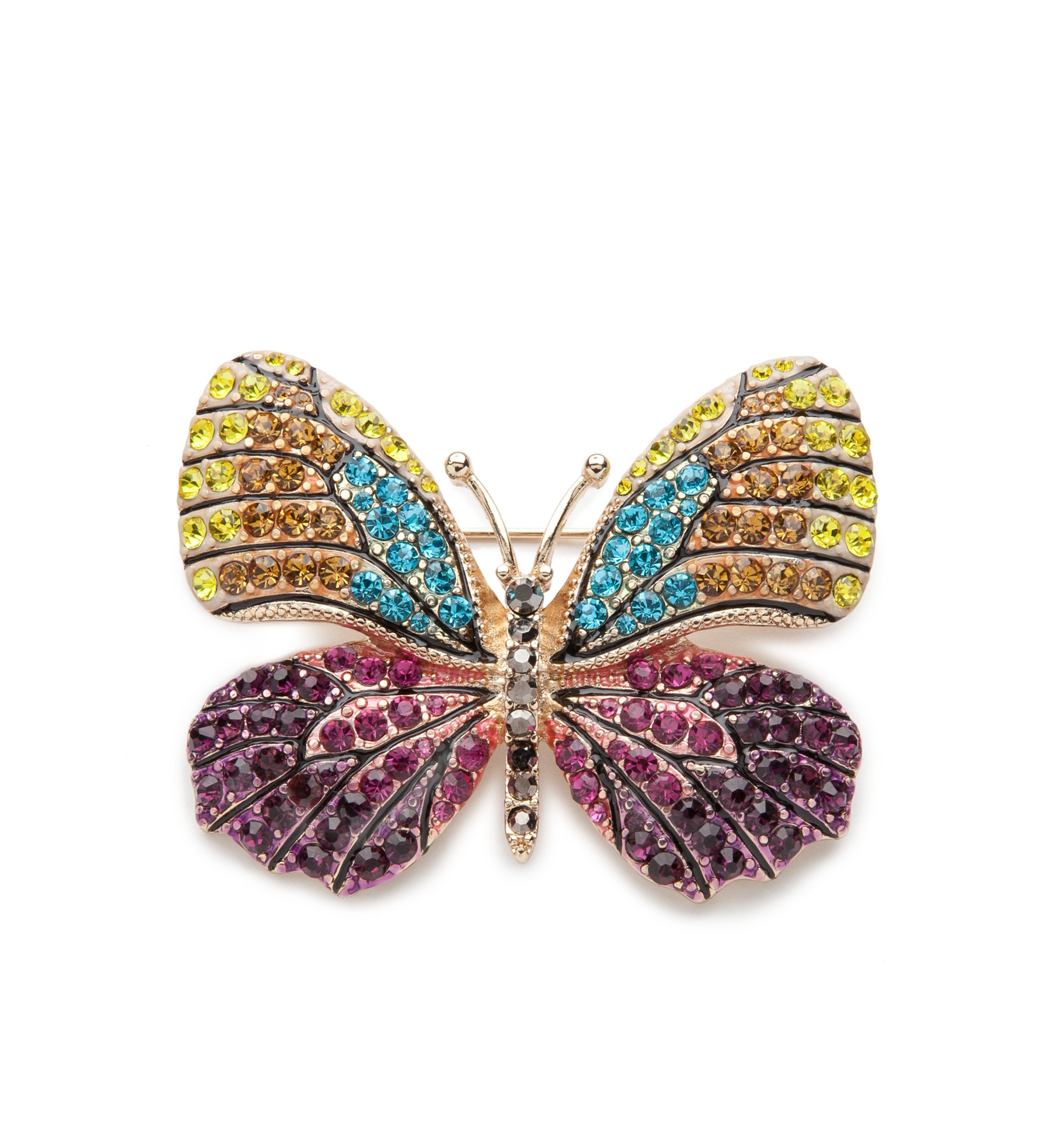 Multi Gold Butterfly Pin