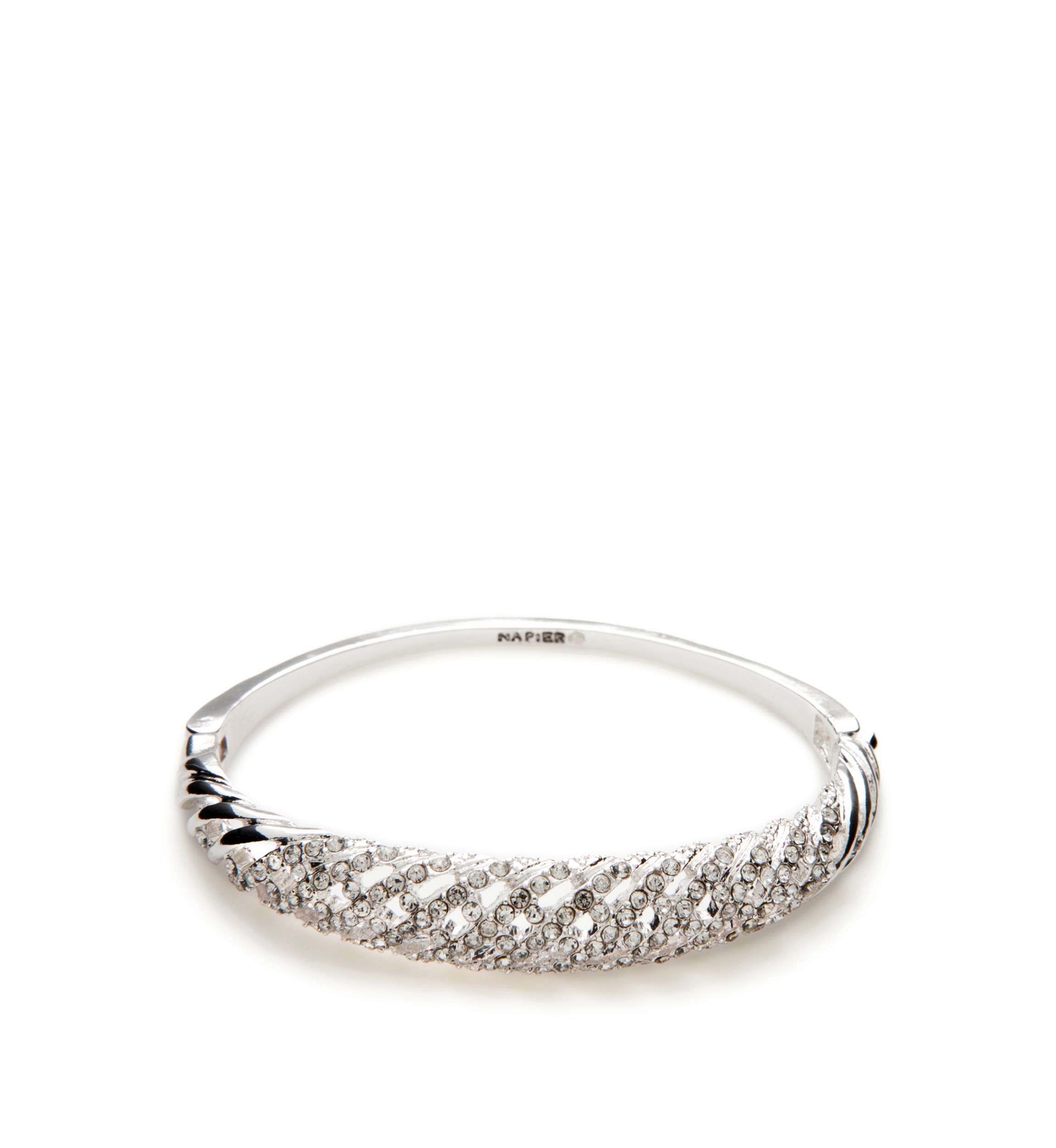 Silver-Tone Layered Box Cuff Bracelet 