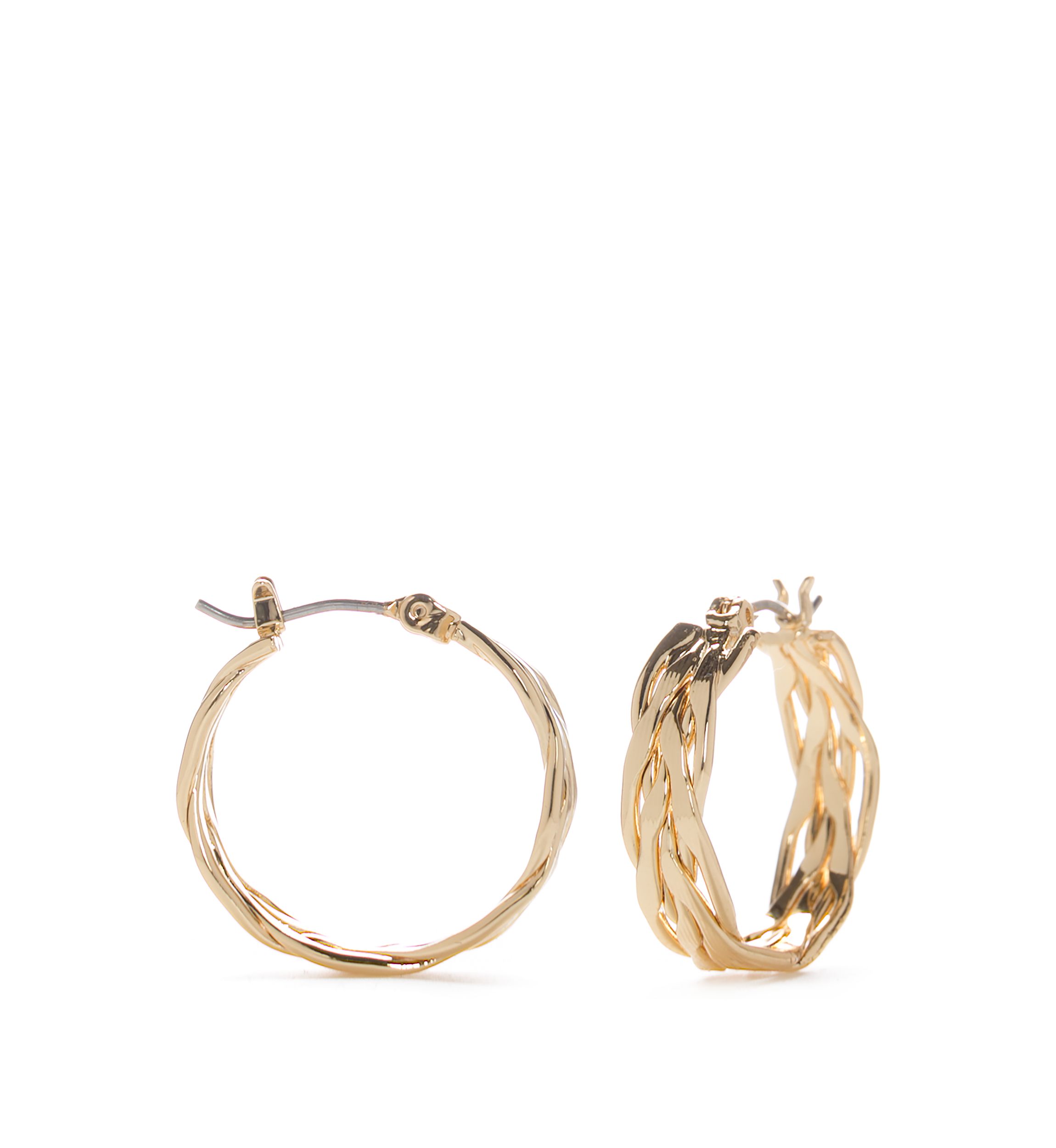 Small Thick Hoop Earrings