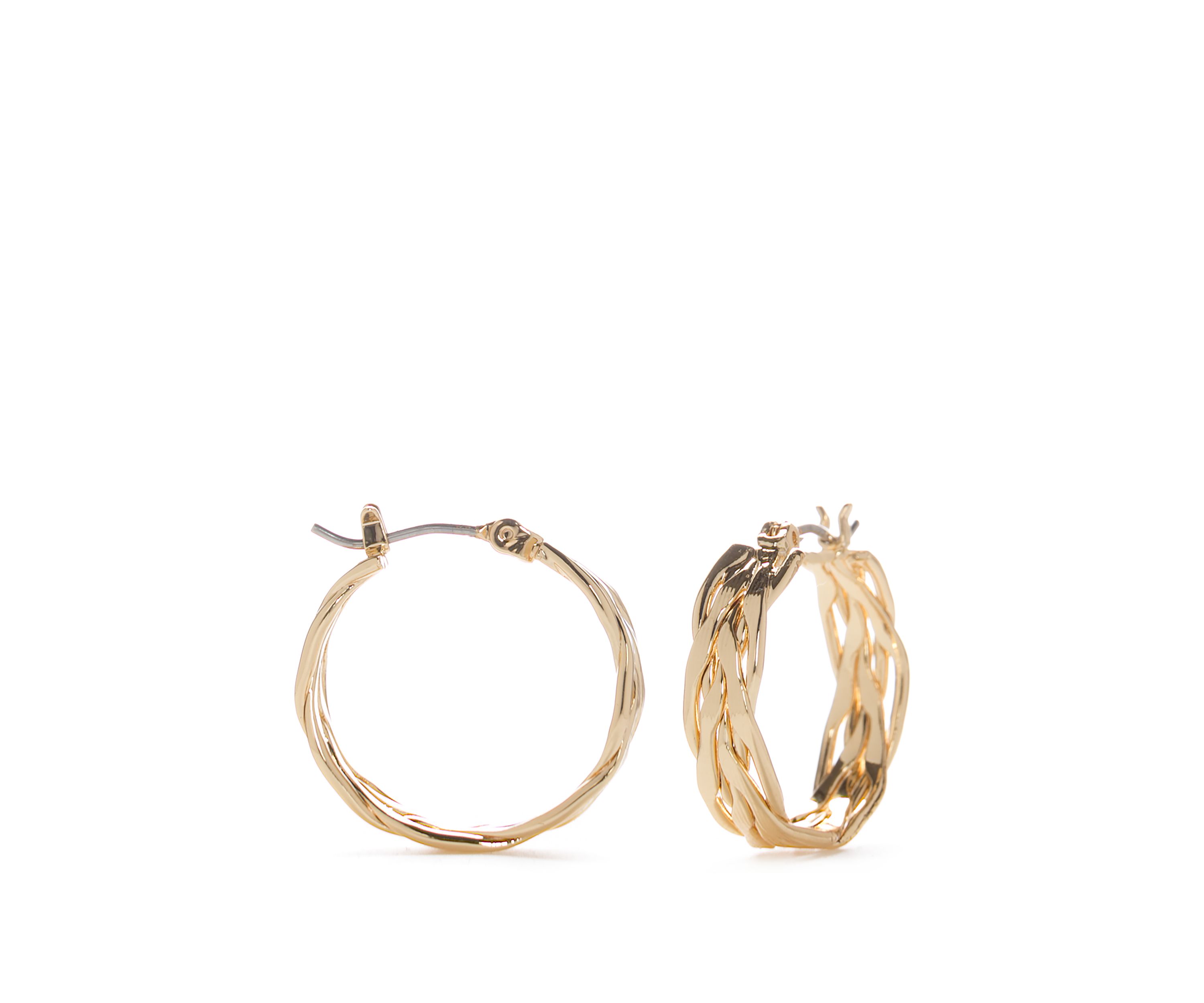 Small Thick Hoop Earrings