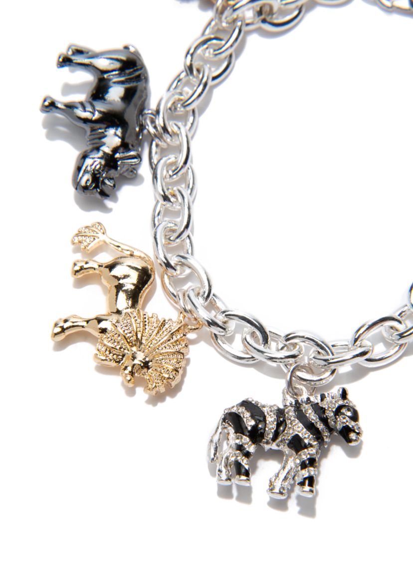 Boxed Safari Charm Flex Bracelet