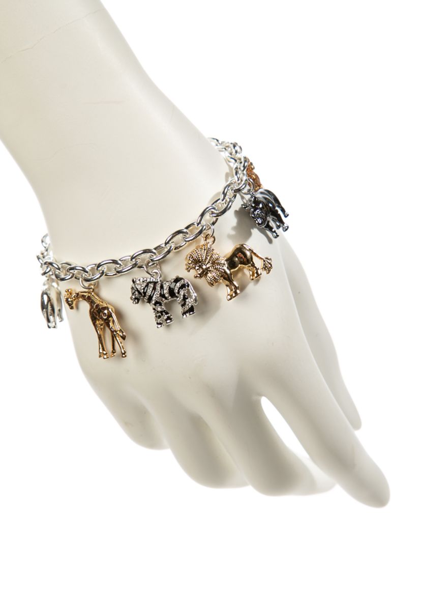 Boxed Safari Charm Flex Bracelet