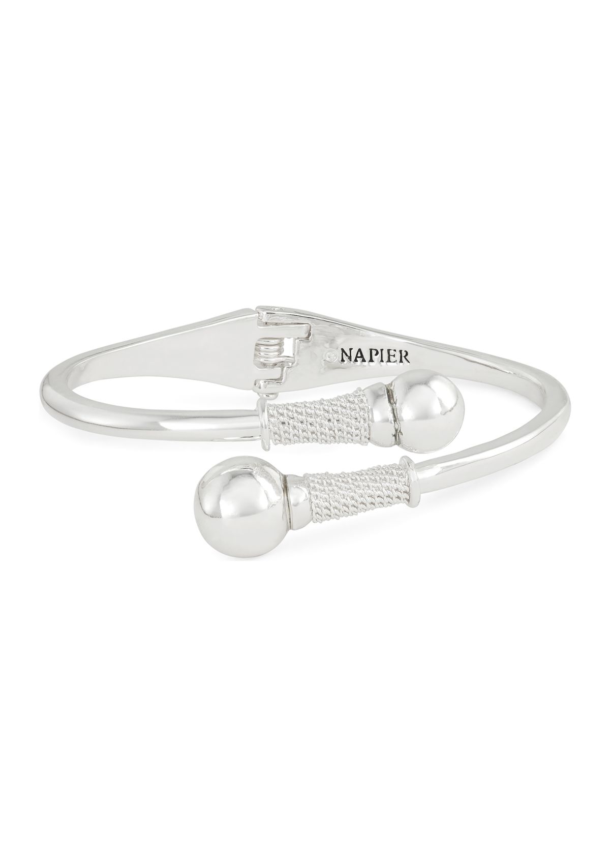Silver Tone Hinge Bracelet