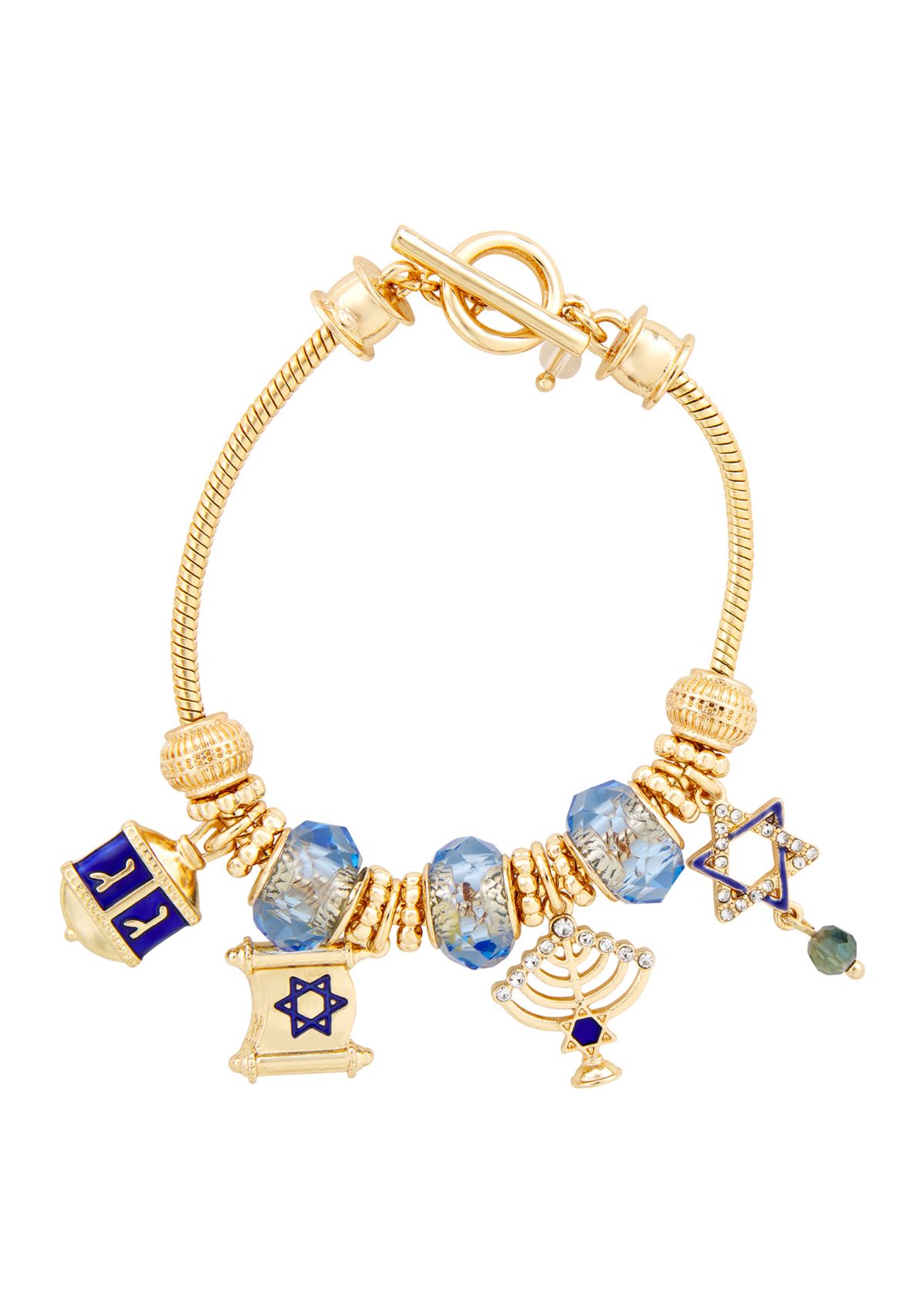 Gold Tone Hannukah Boxed Bracelet